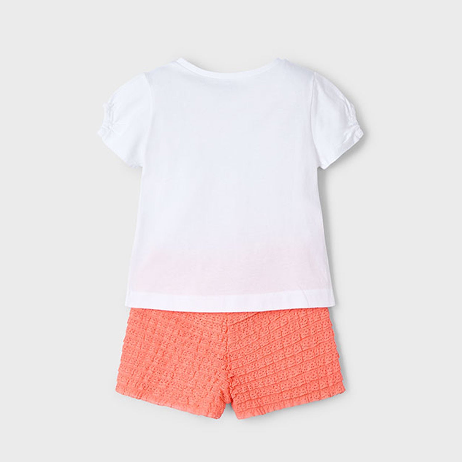 Tangerine Frill Short Set