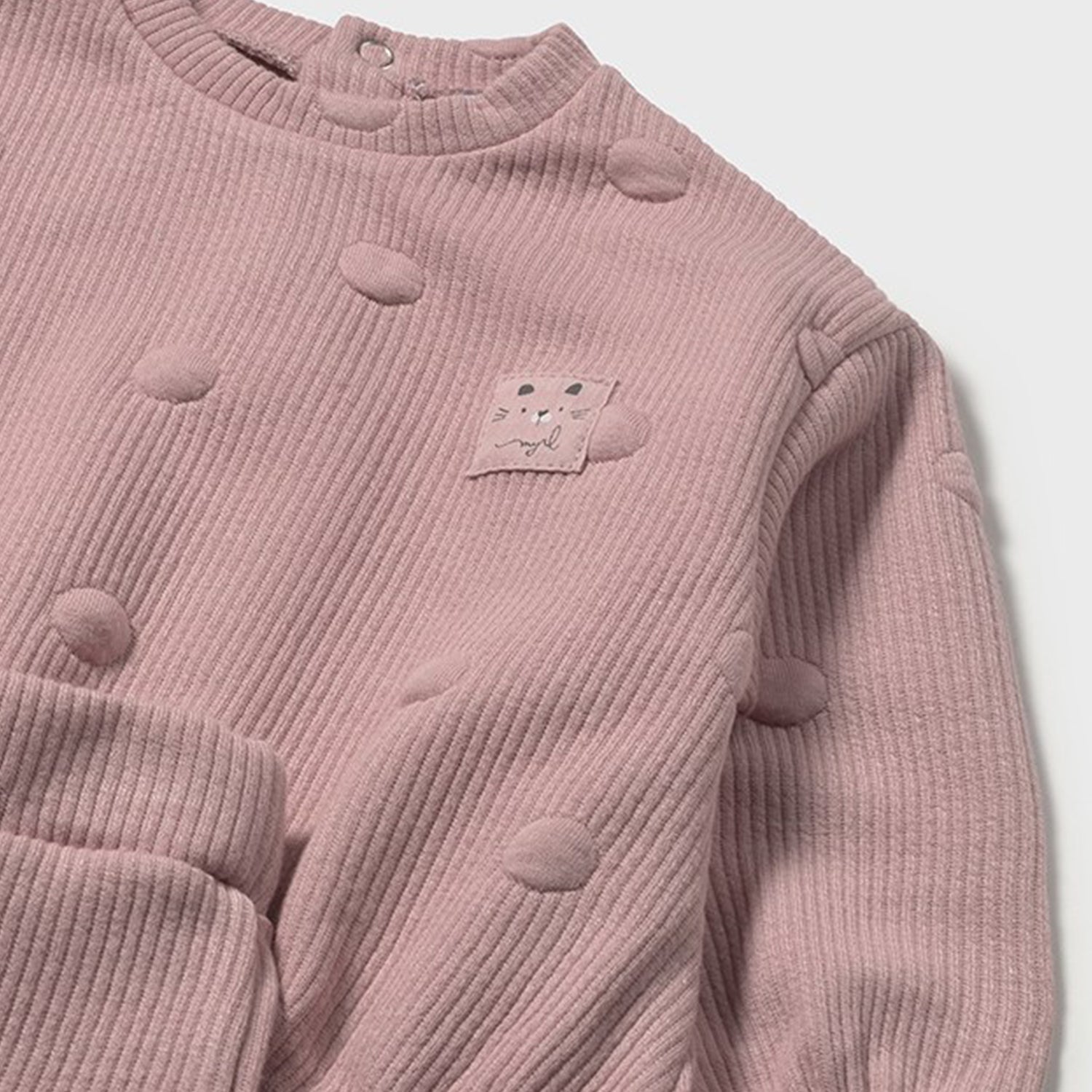 Dusty Pink Dot Velour Tracksuit