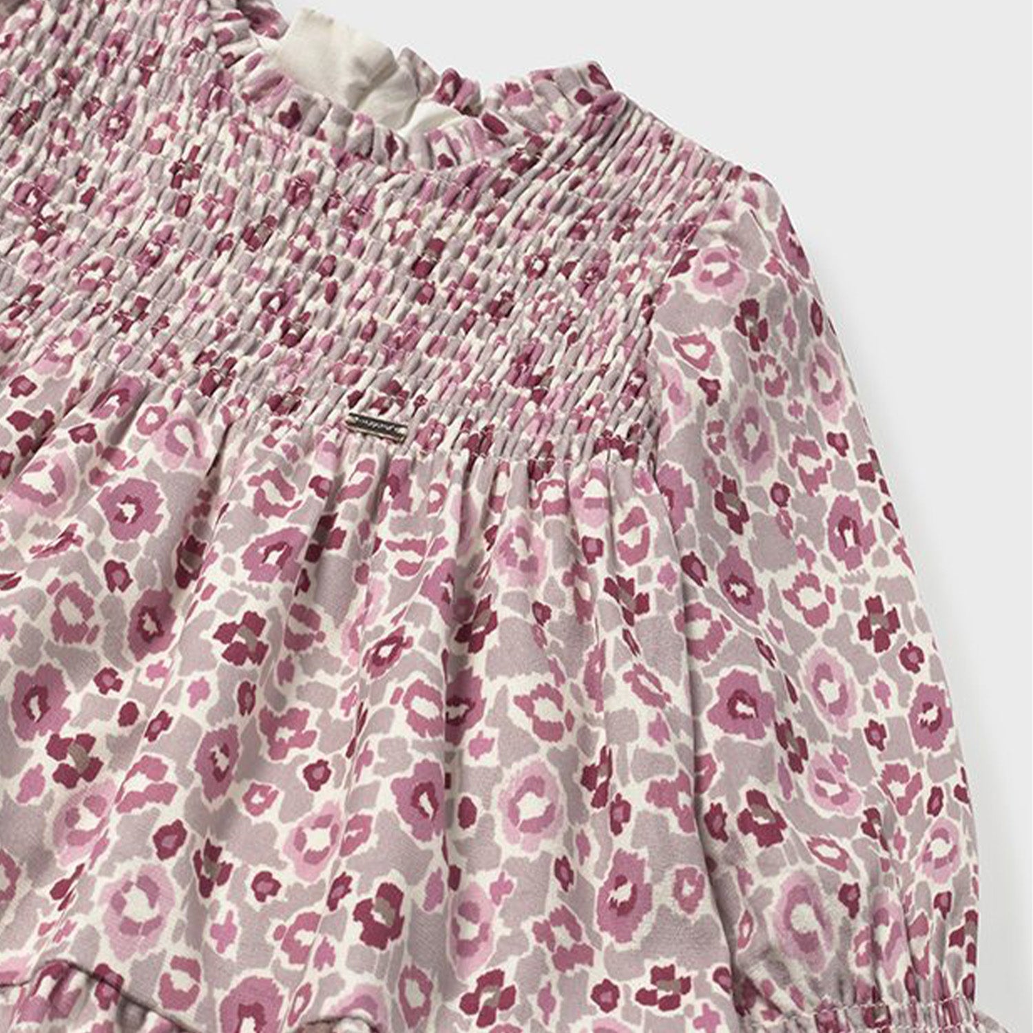 Plum Printed Velvet Dress