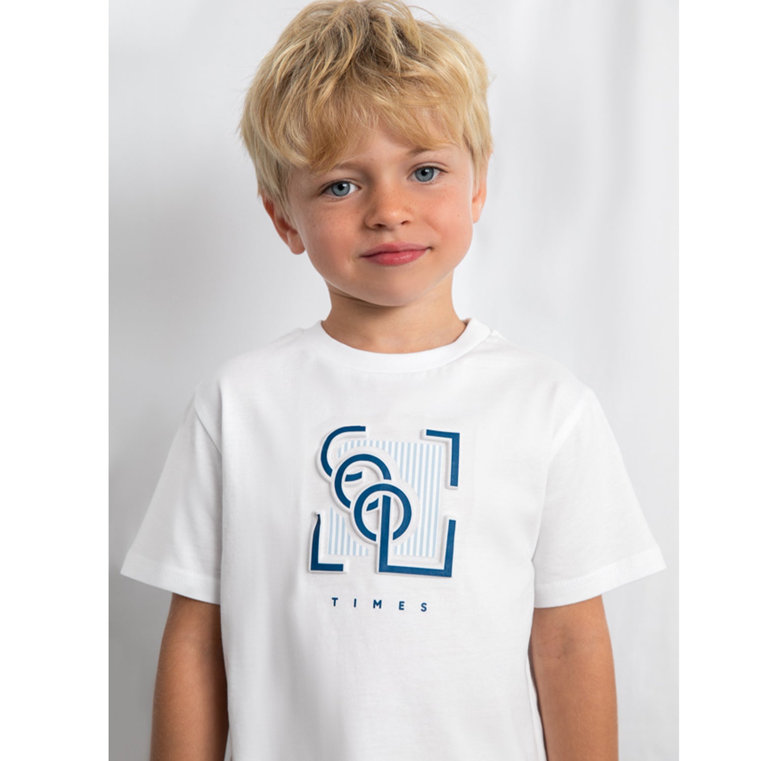 White & Navy Casual Short Set