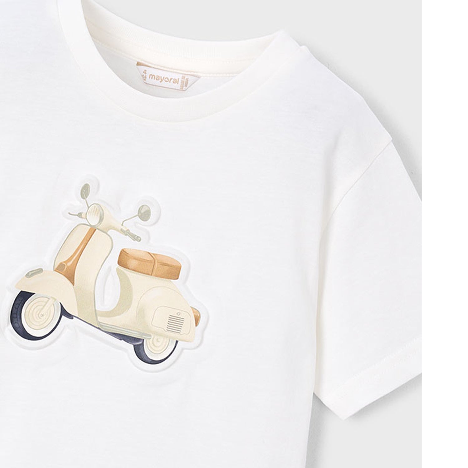 Cream Scooter Short Set