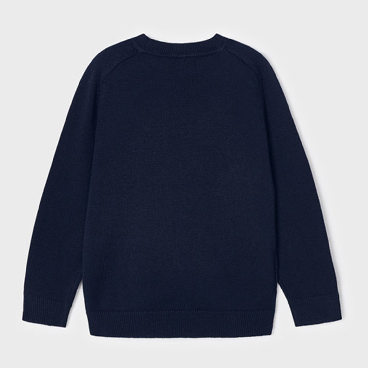 Navy Knitted Crew Neck Jumper