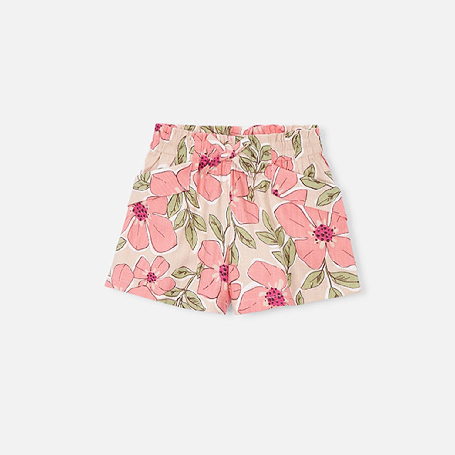 Tangerine Floral Short Set