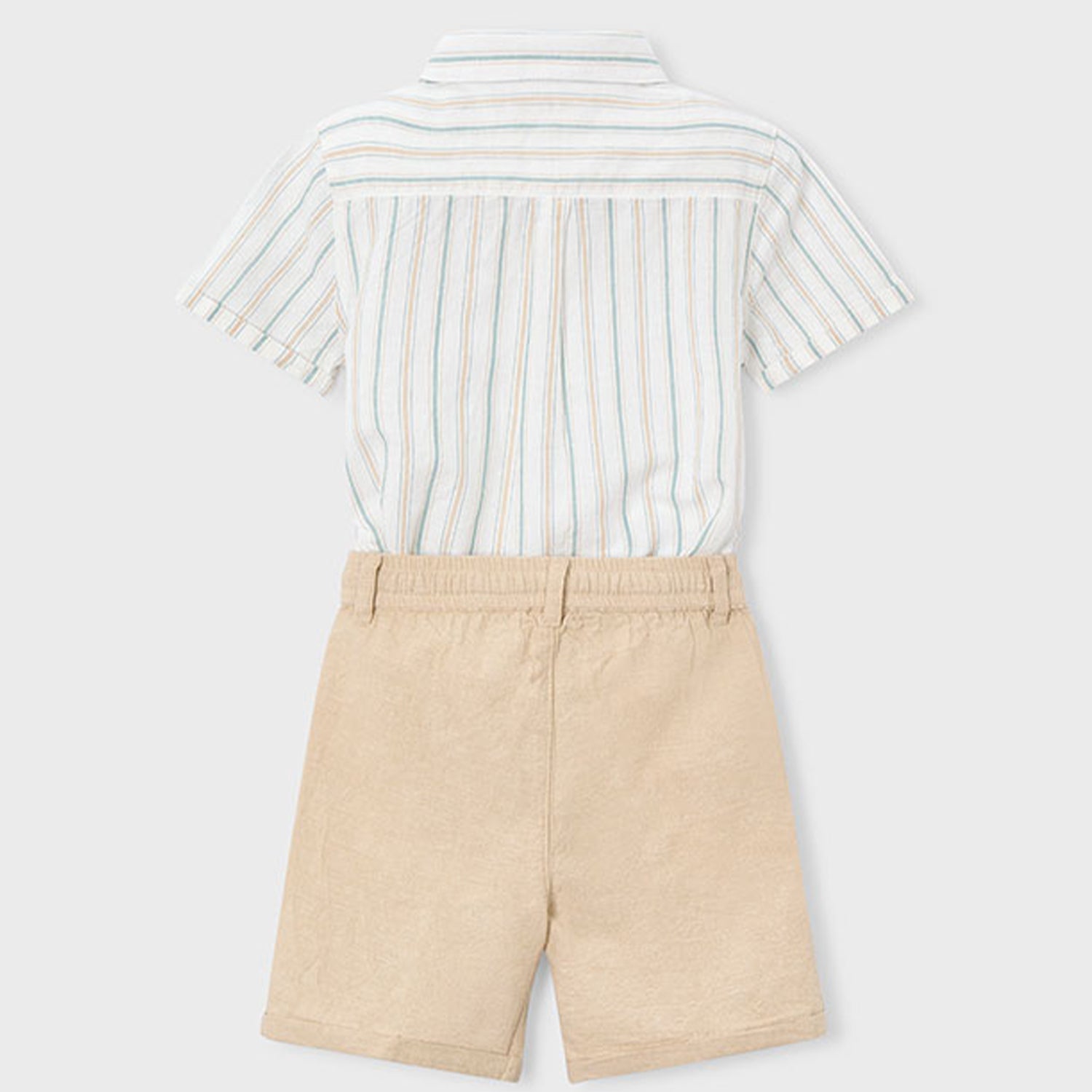 Stripe Linen Short Set