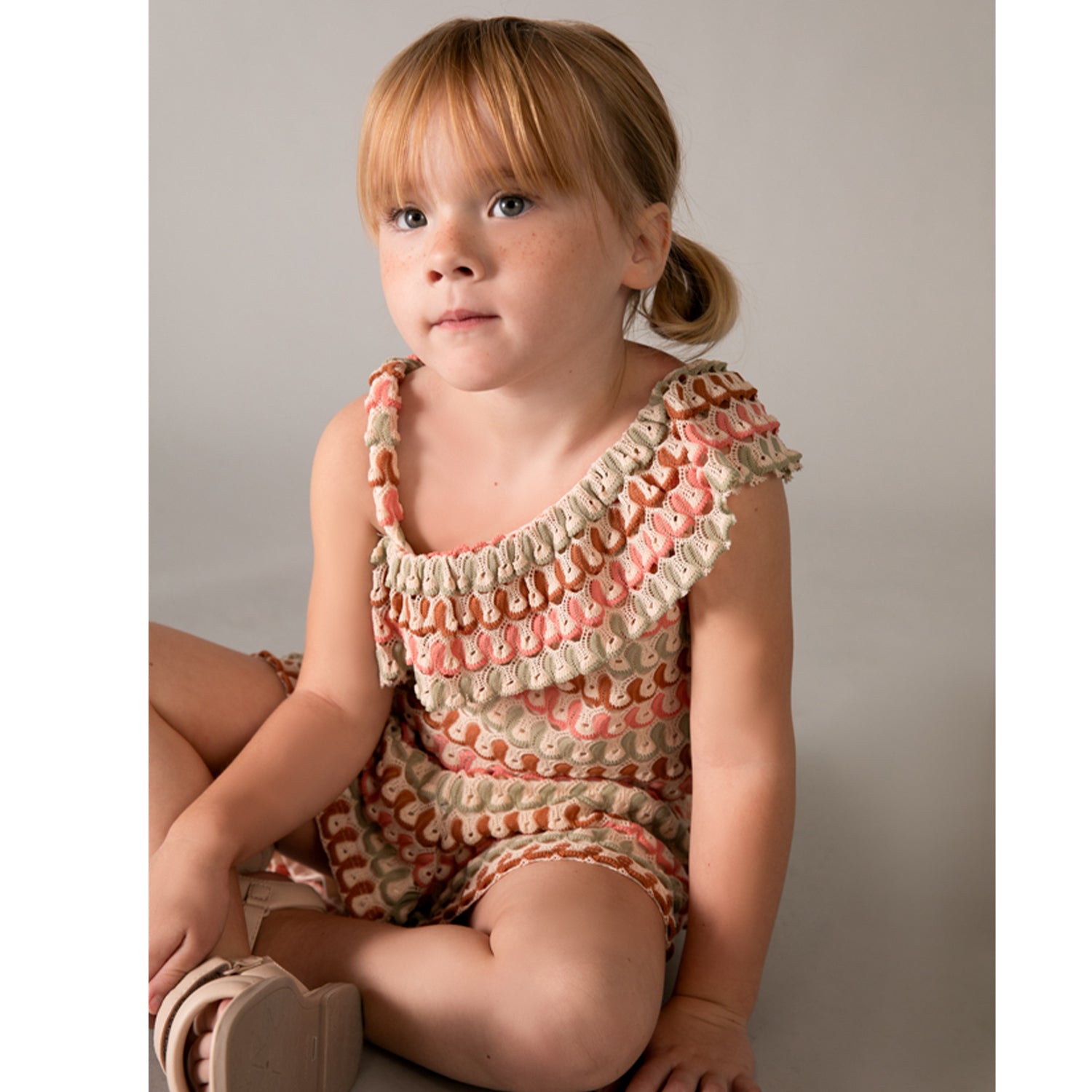 Tangerine Knit Short Set