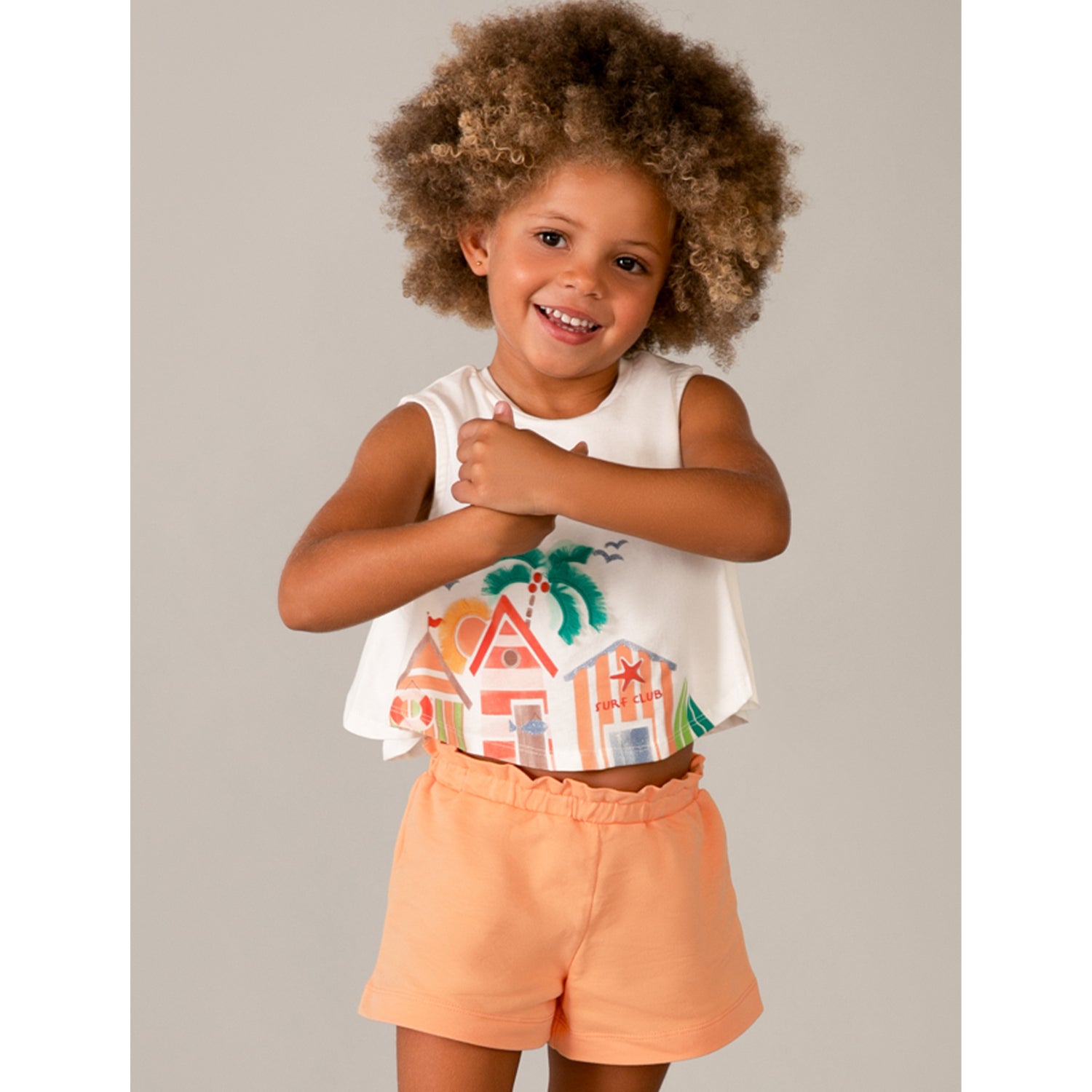 Pumpkin Beach Hut Short Set