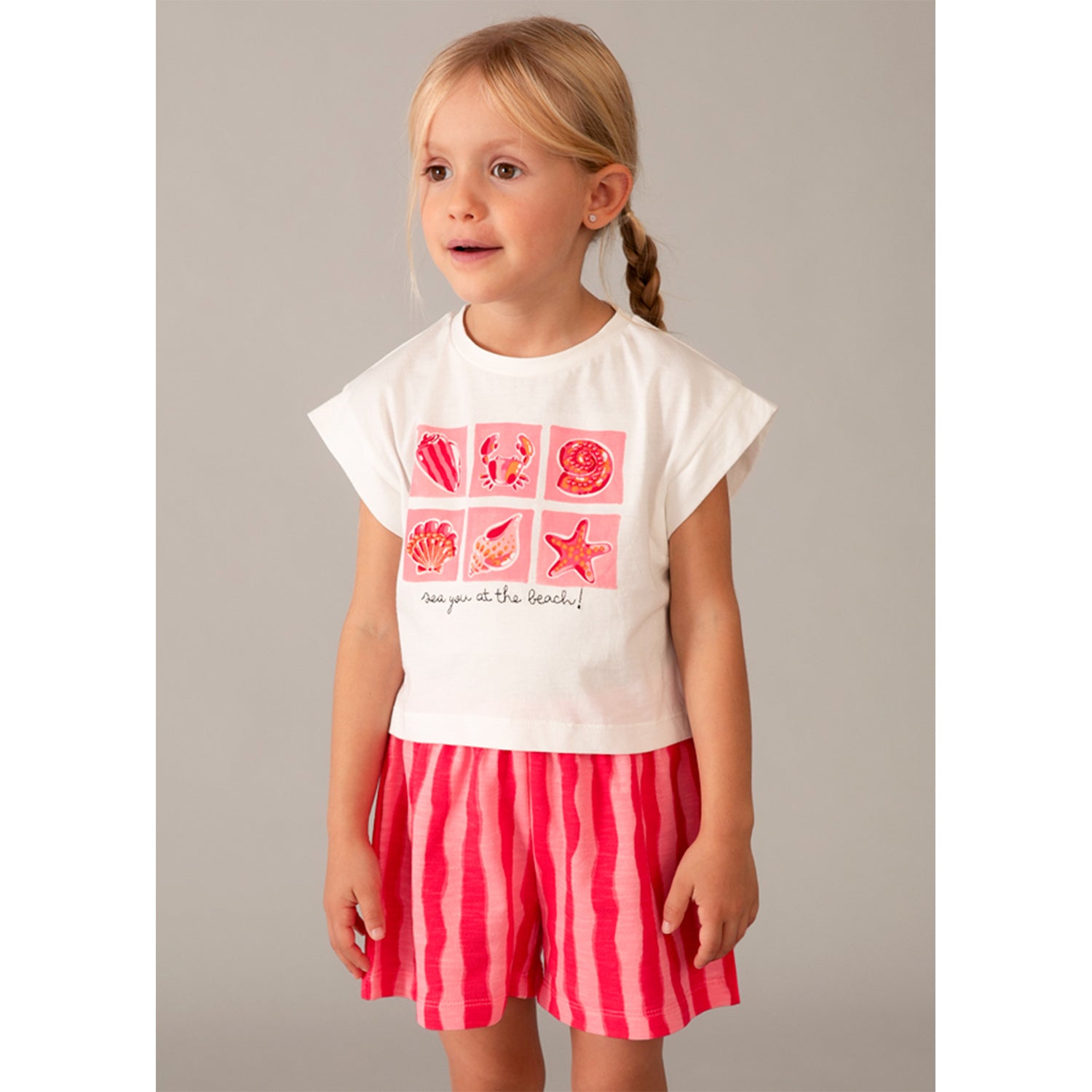 Red Stripe Short Set