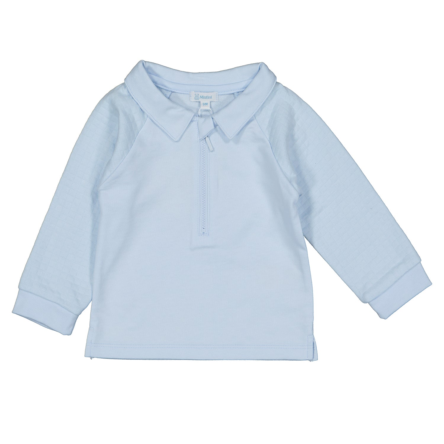Pale Blue Quilted Trim Tracksuit