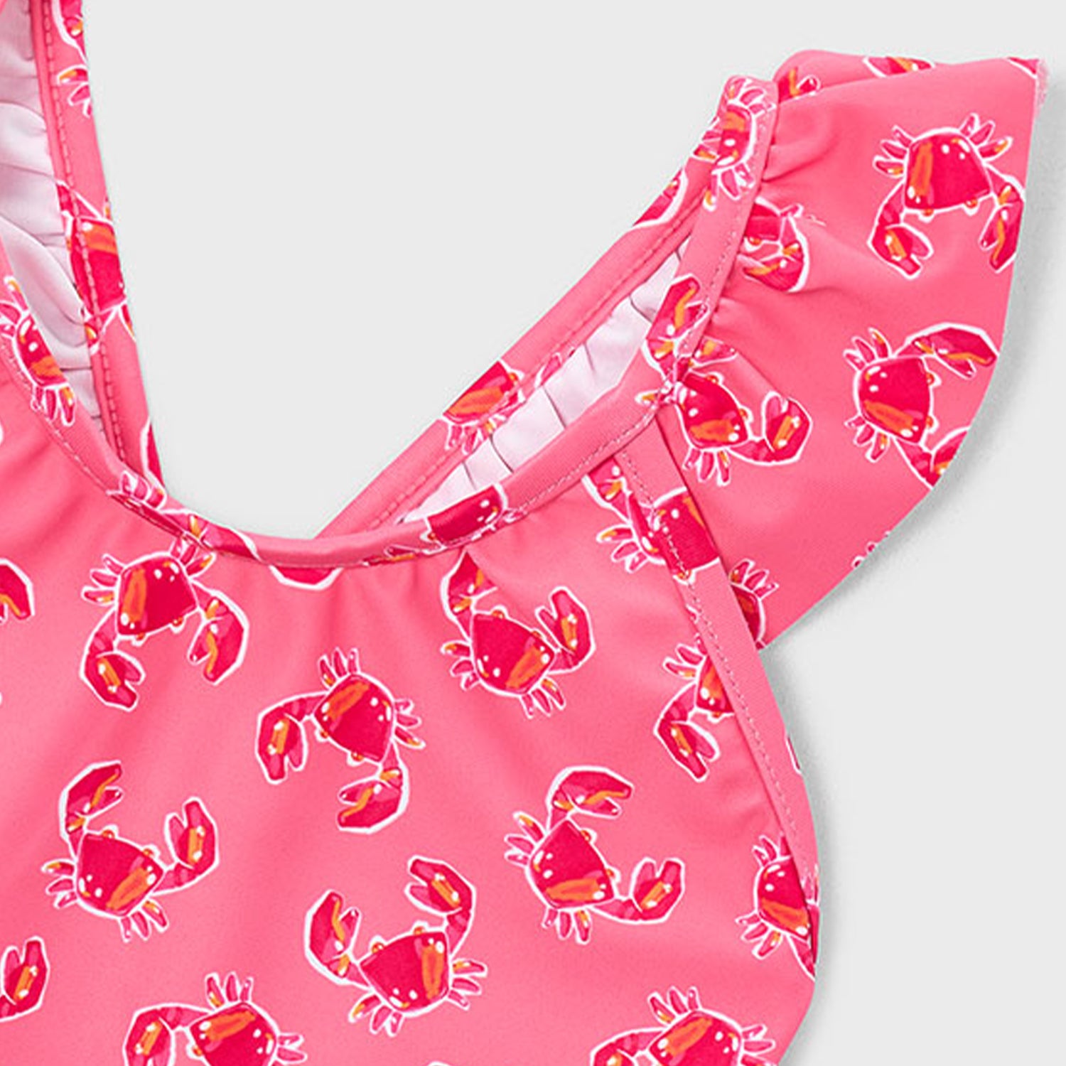 Pink Crab Print Swimsuit