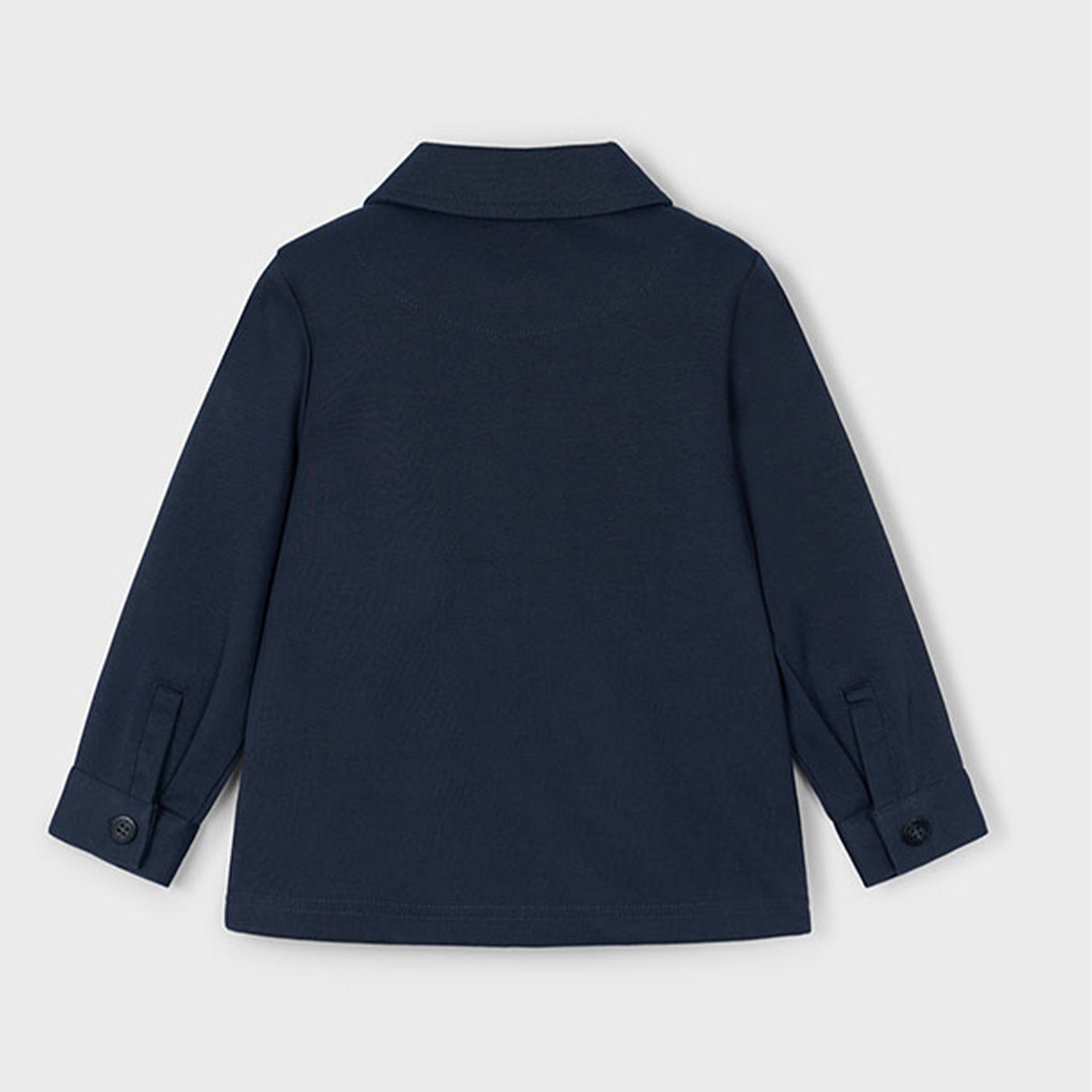 Navy Jersey Zip Overshirt