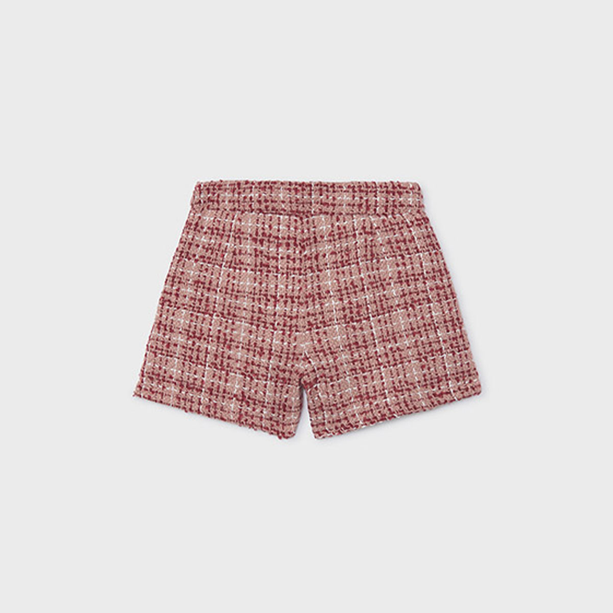 Red Tweed Shorts