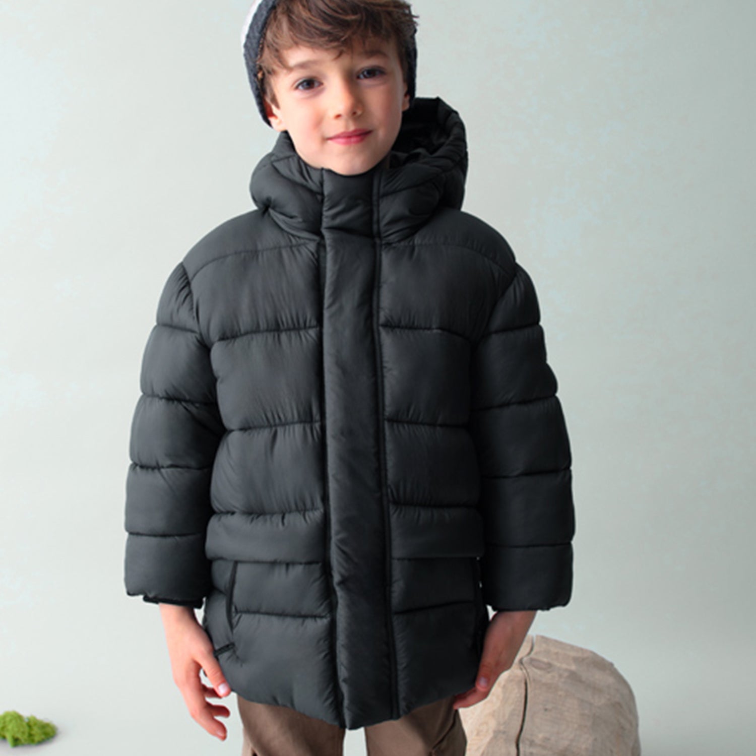 Black Long Puffer Coat