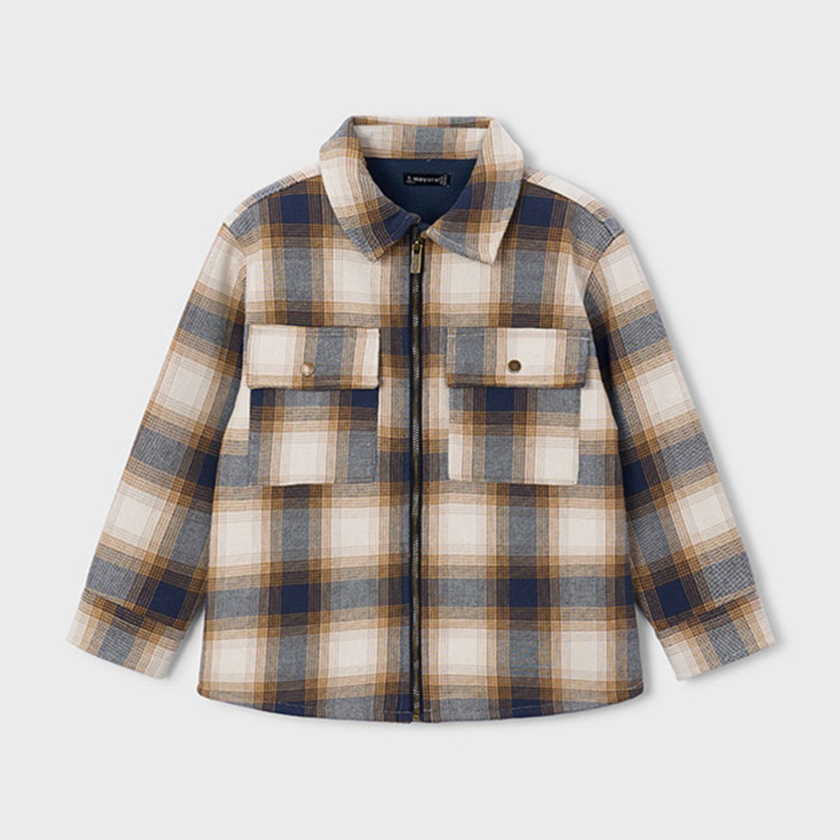 Blue & Beige Check Overshirt