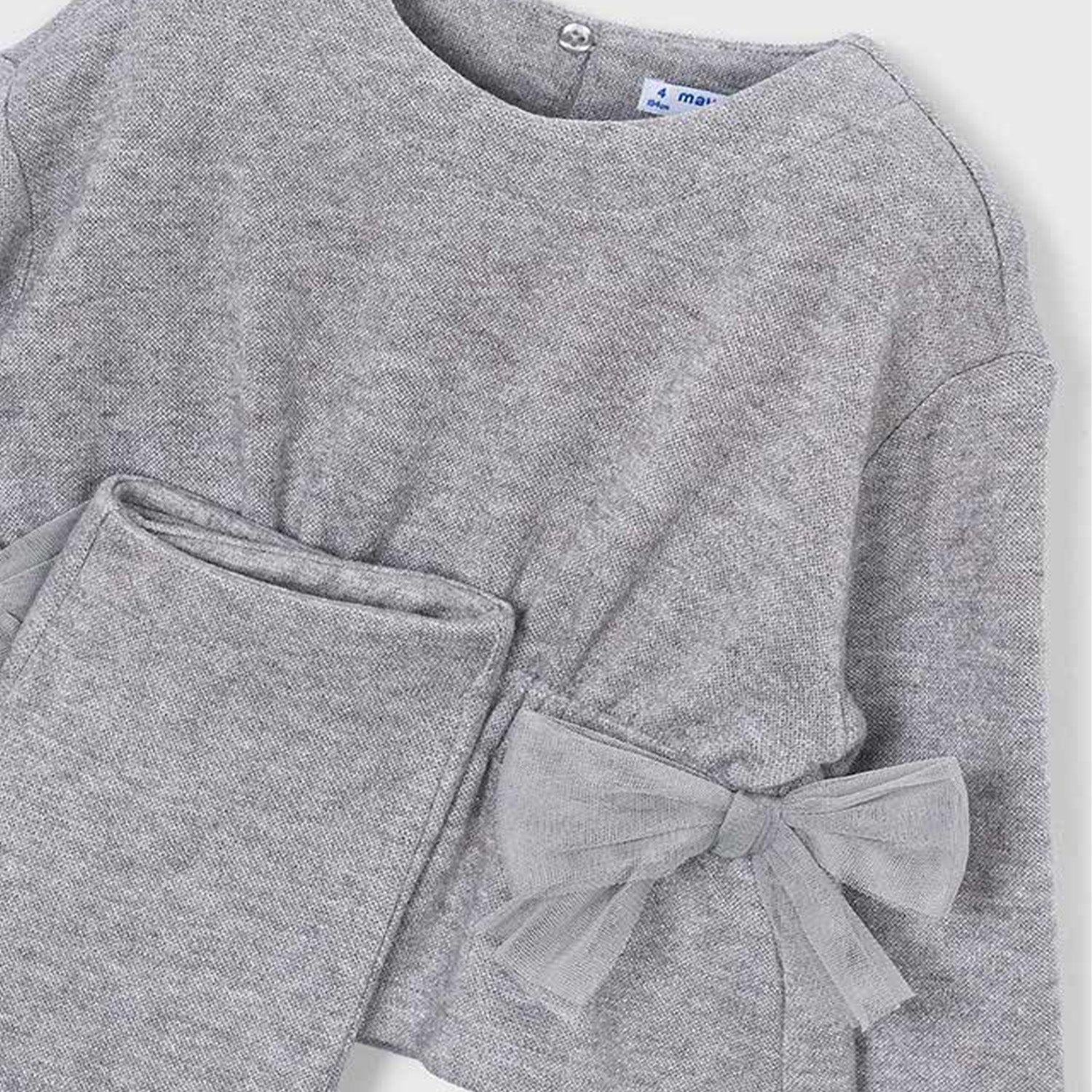 Grey Lurex Knit Trouser Set