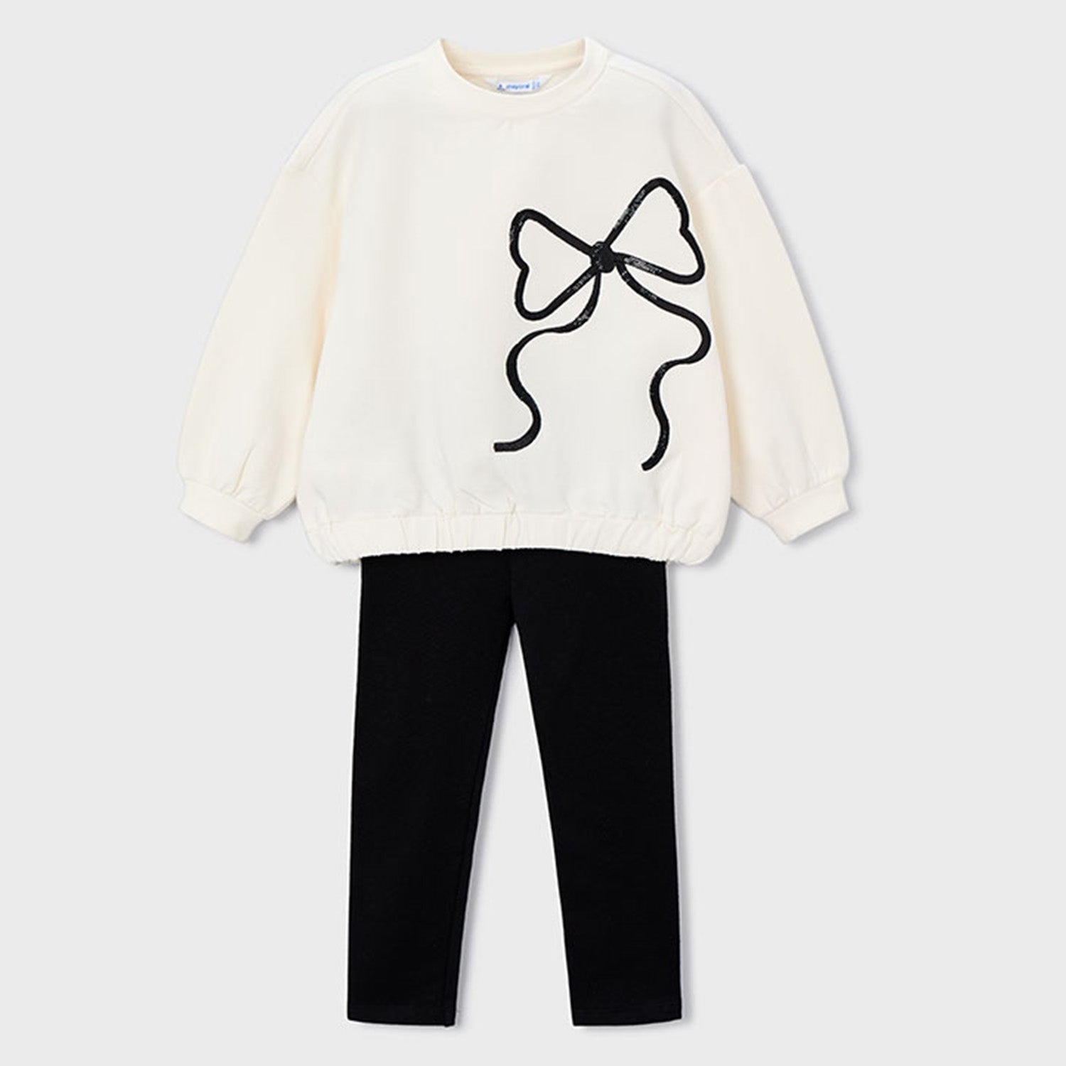Black Bow Legging Set