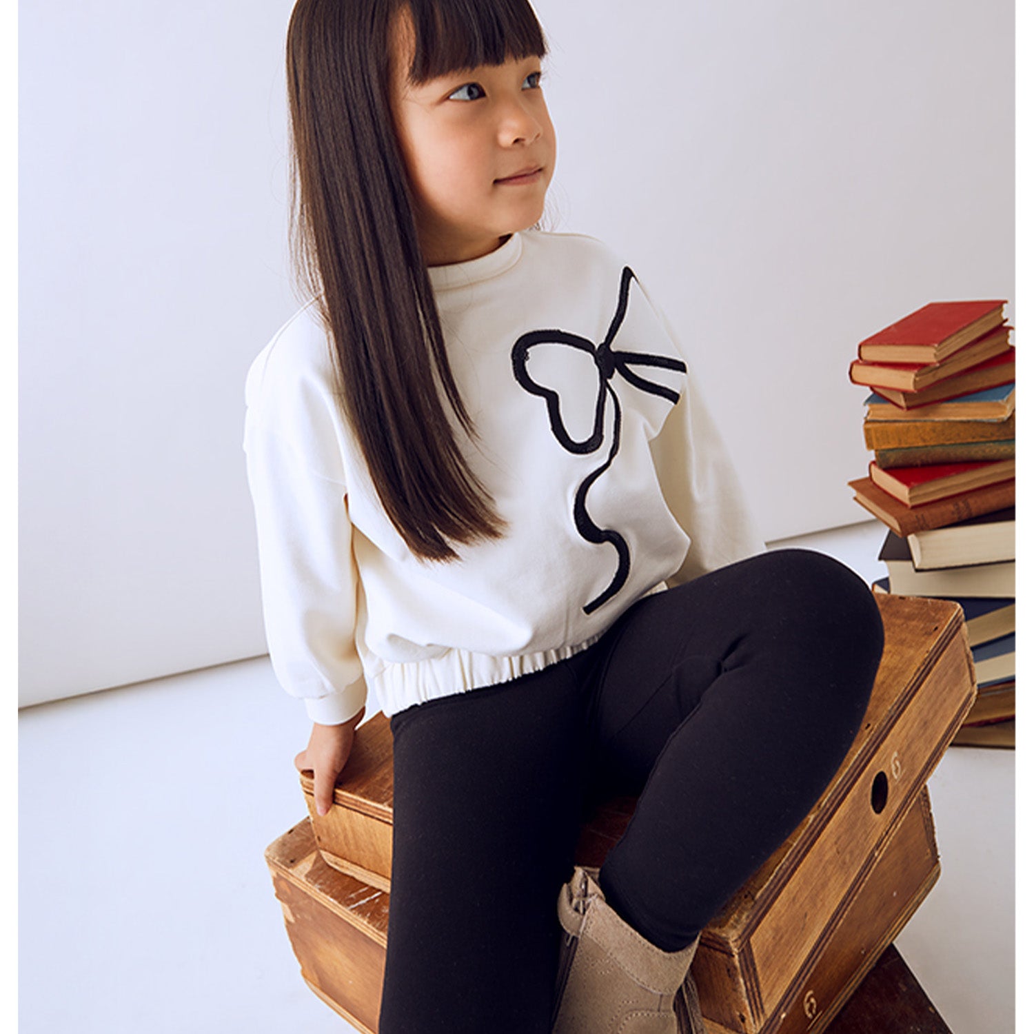 Black Bow Legging Set