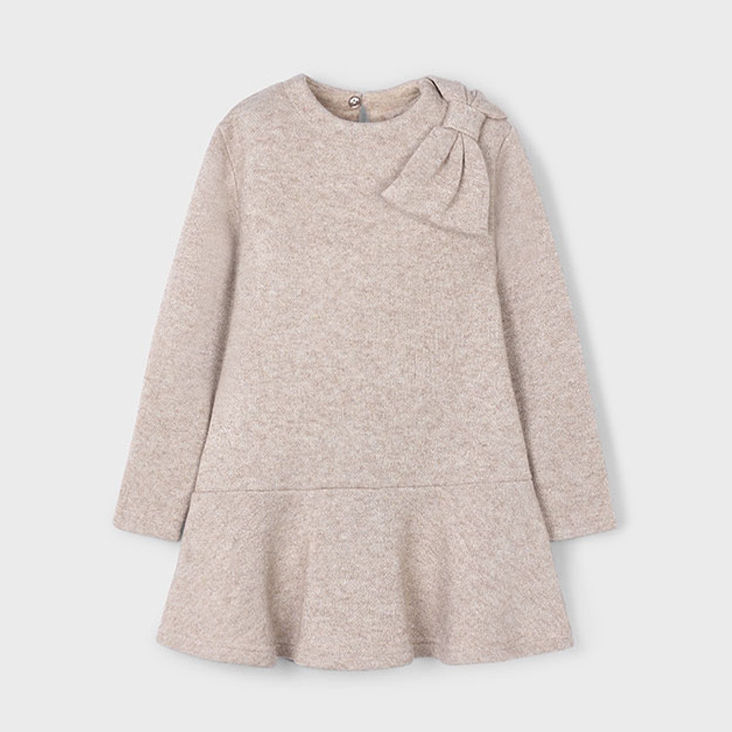 Beige Glitter Thread Dress