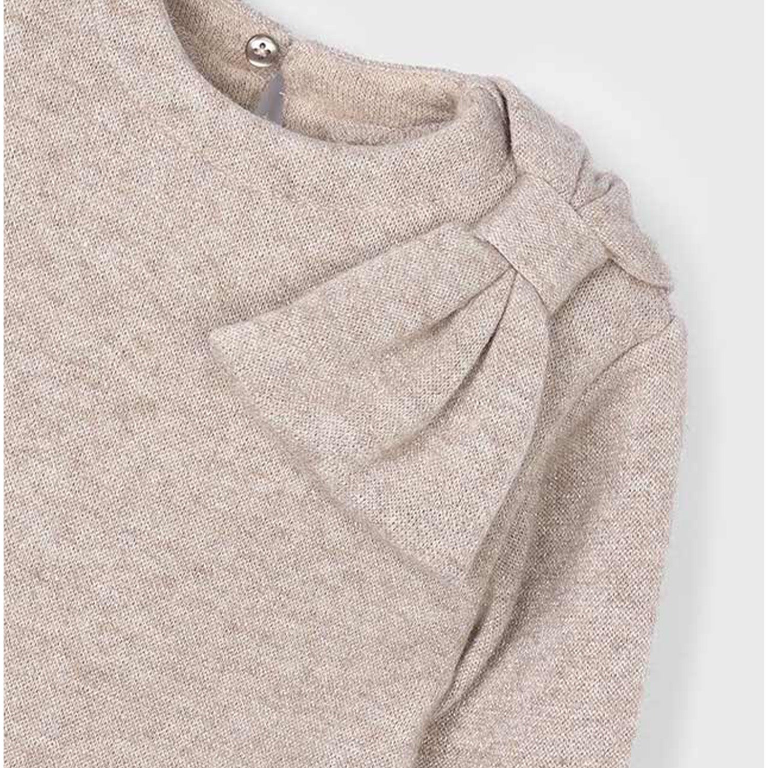 Beige Glitter Thread Dress
