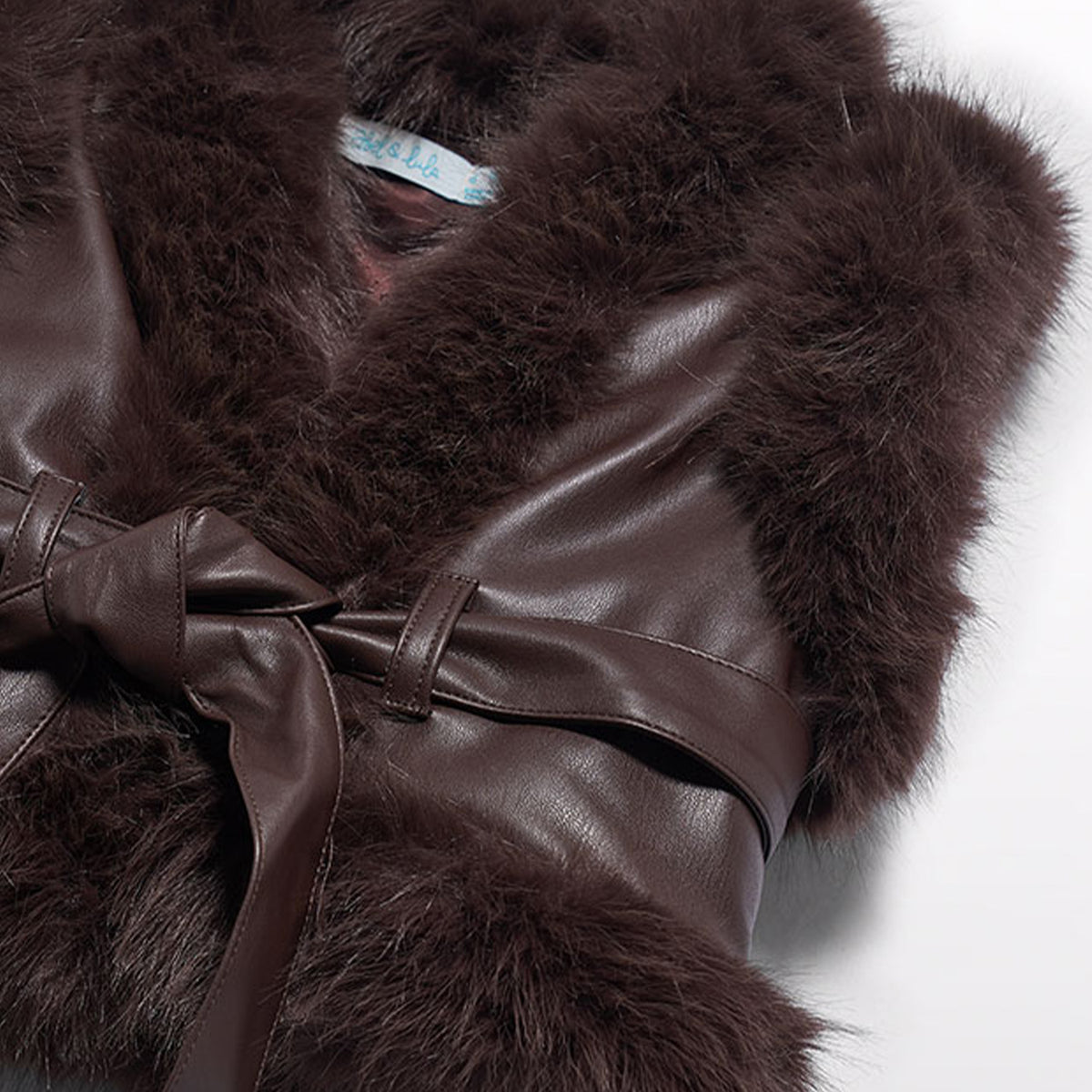 Brown Faux Fur Trim Gilet