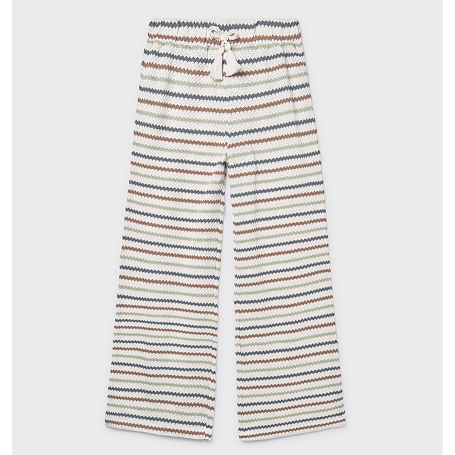 Stripe Crochet Trouser Set