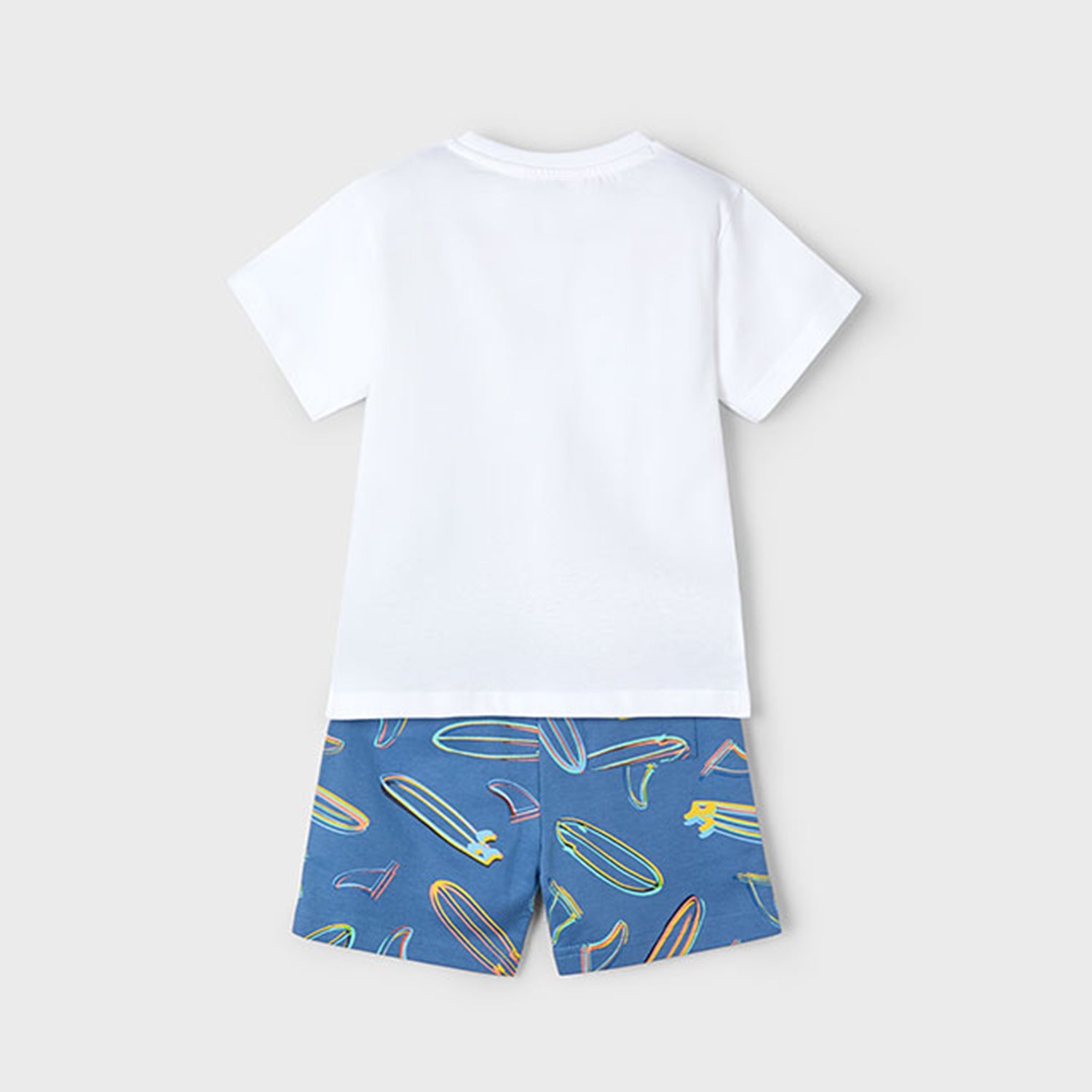 Blue Surf Board Short Set