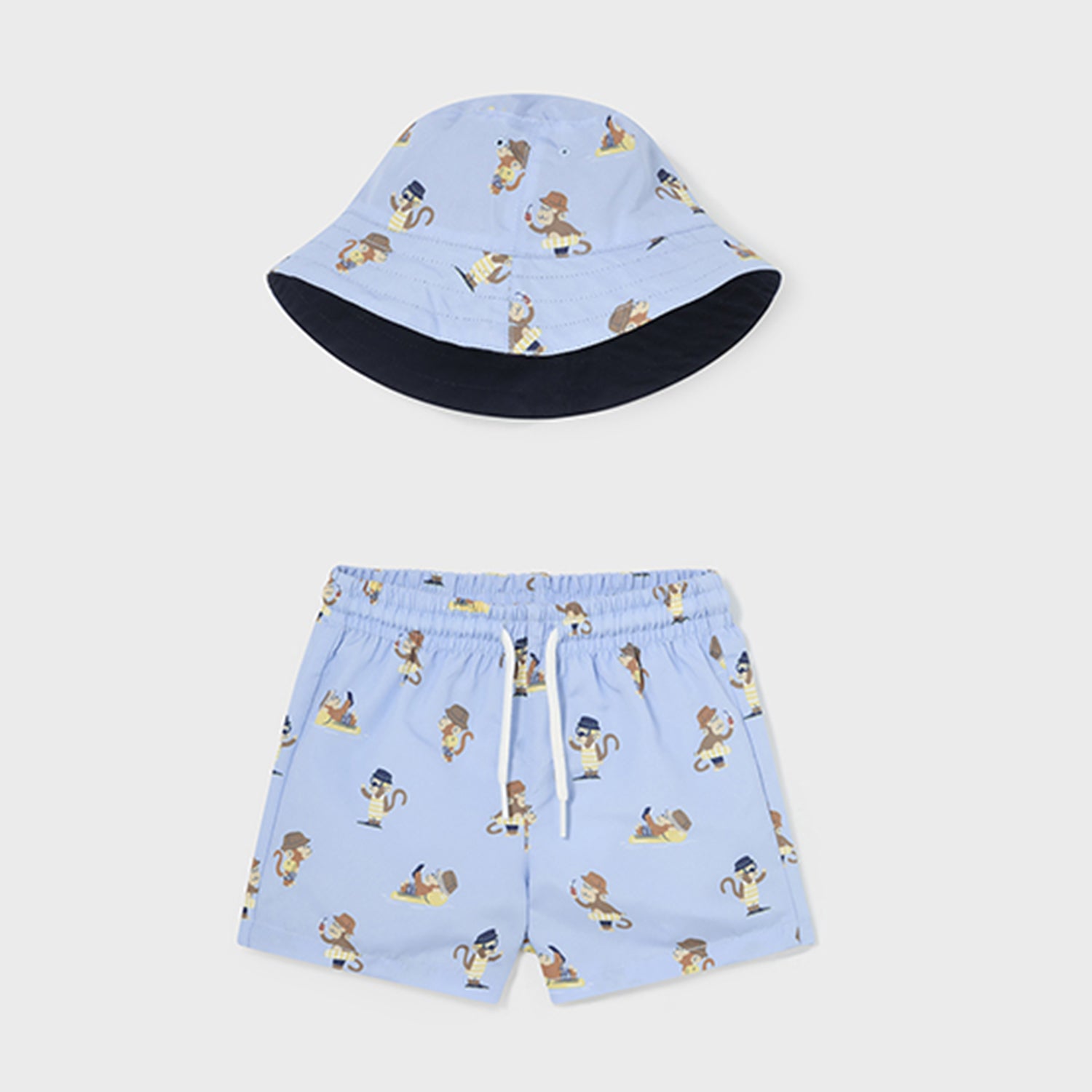 Monkey Swim Shorts and Hat Set