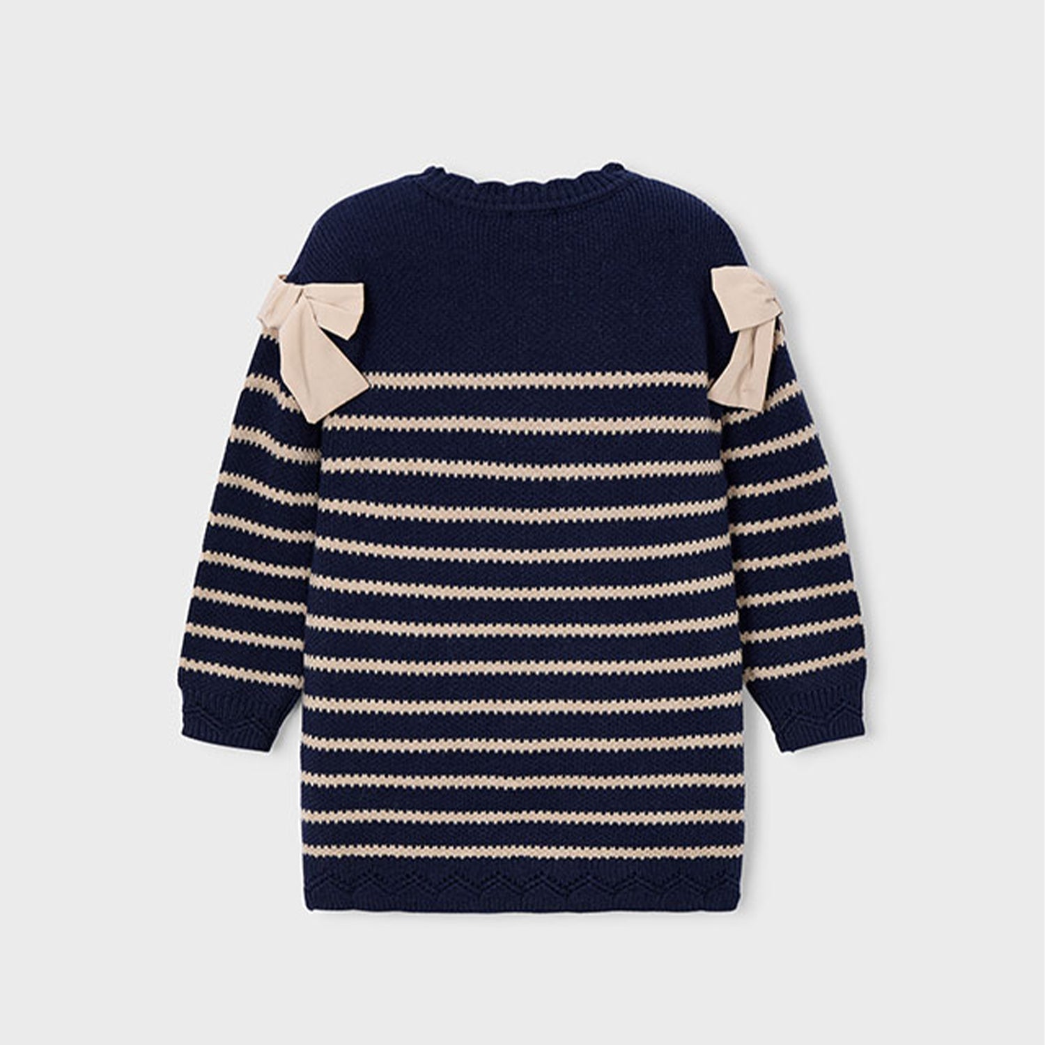 Navy Stripe Knit Dress