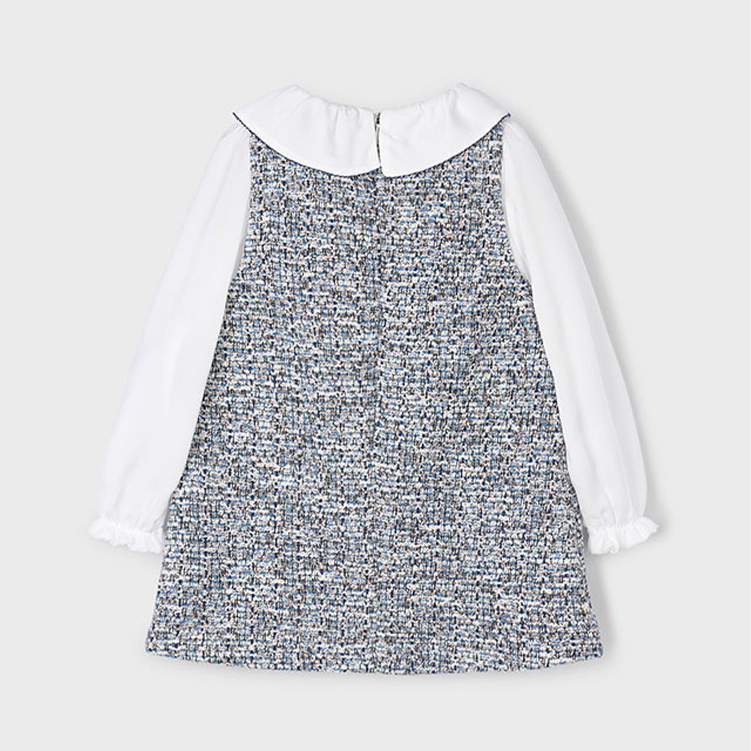 Blue Tweed Dress Set