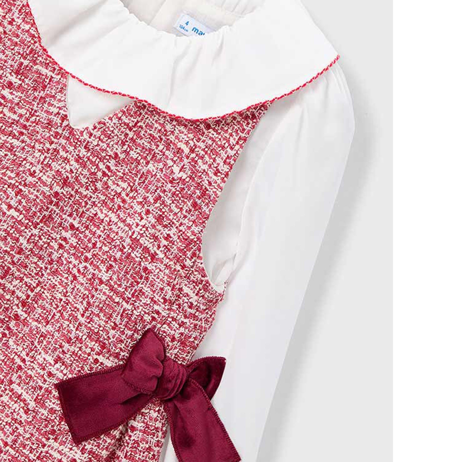 Cherry Tweed Dress Set