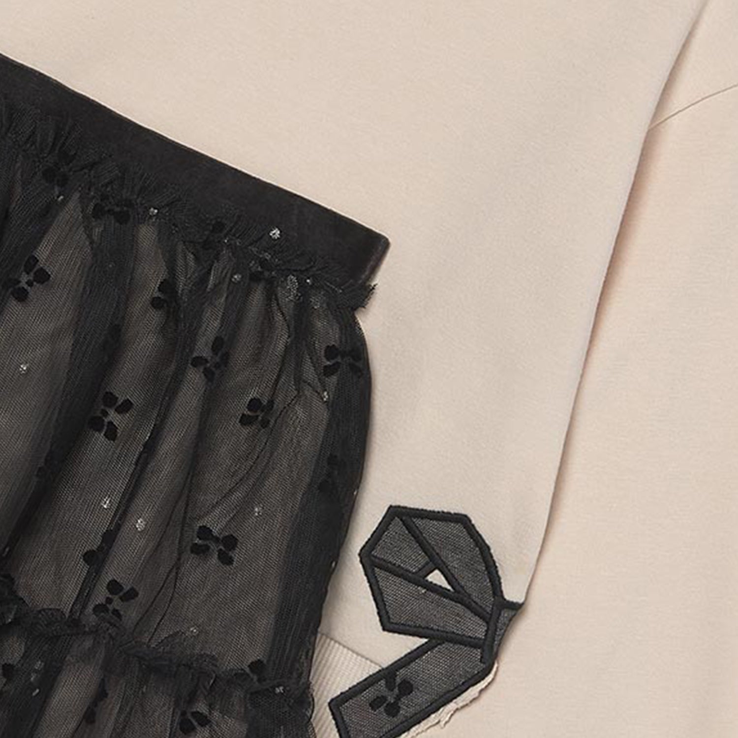 Black Tulle Skirt Set
