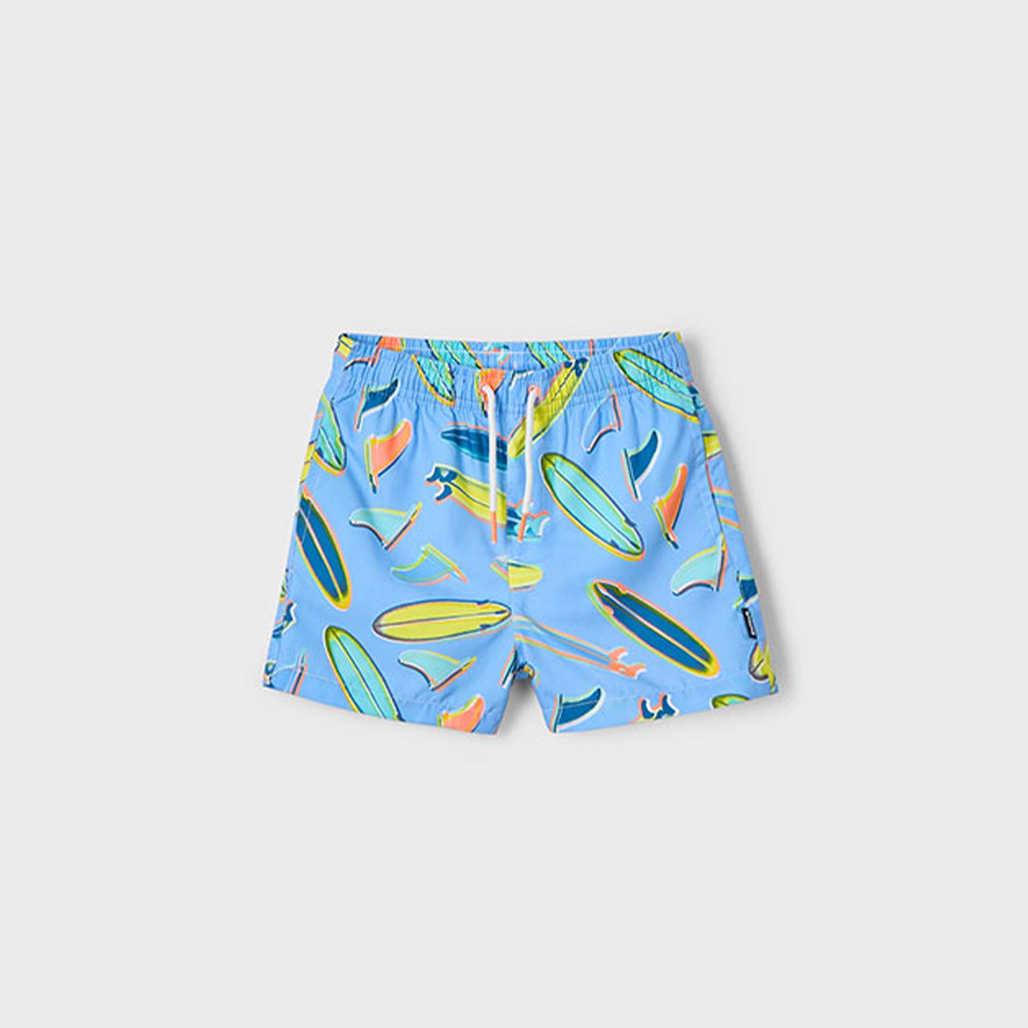 Blue Surf Board Swim Shorts