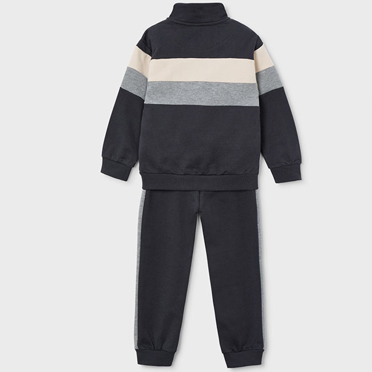 Navy Block Stripe Tracksuit