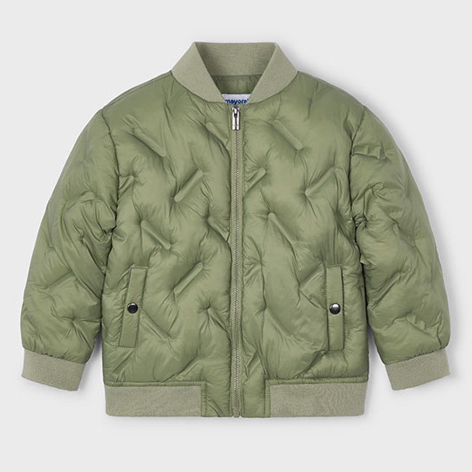 Pistachio Padded Bomber Jacket