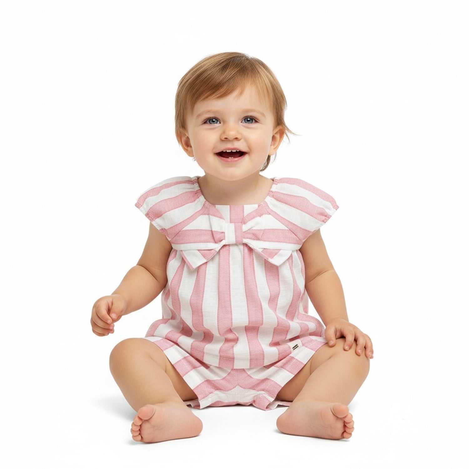 Pink Stripe Short Set