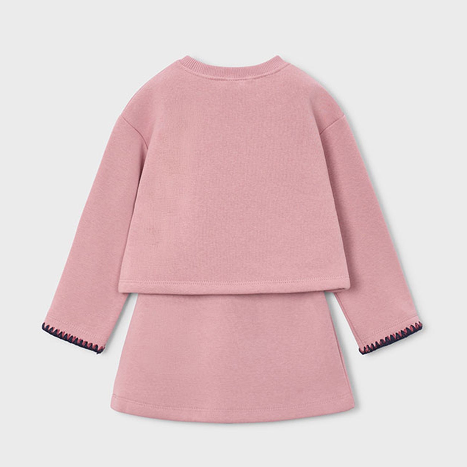 Dusty Pink Sweat Skirt Set