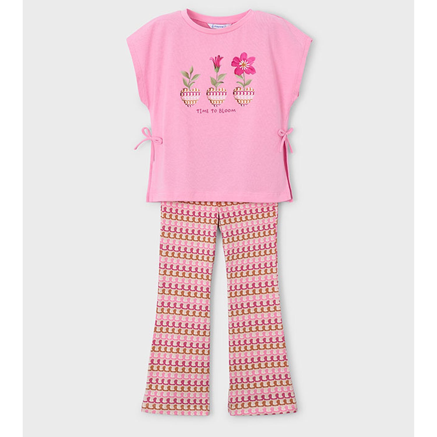 Candy Pink Flared Trouser Set