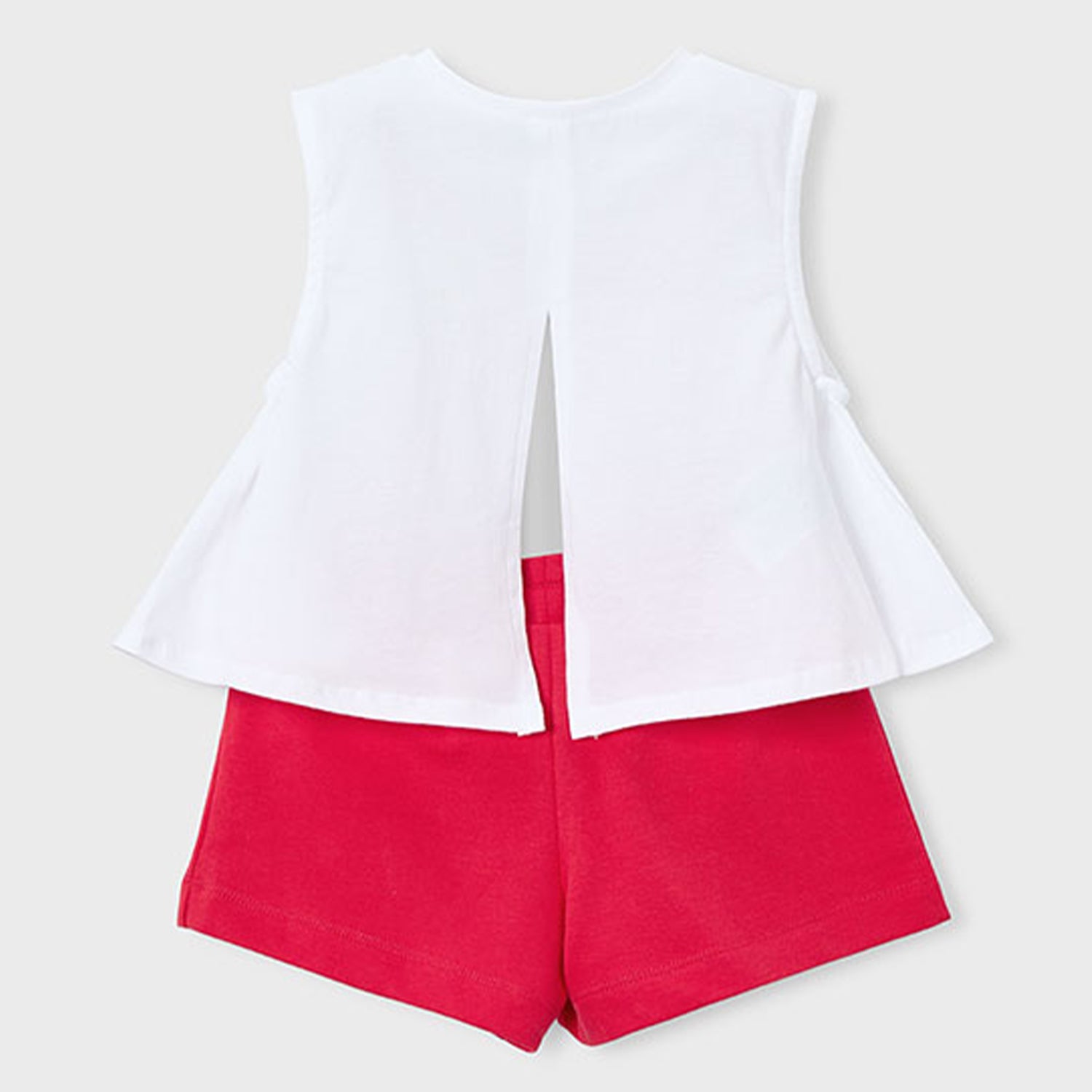 Red Drink Print Short Set