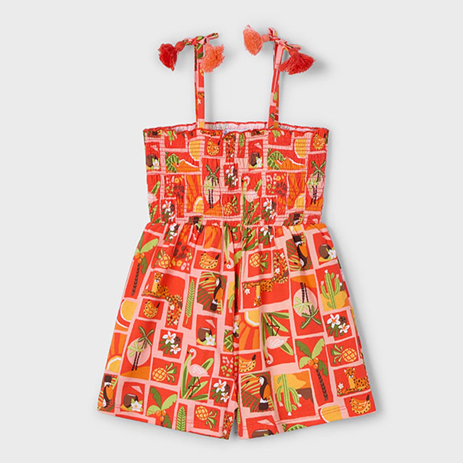 Tangerine Print Playsuit