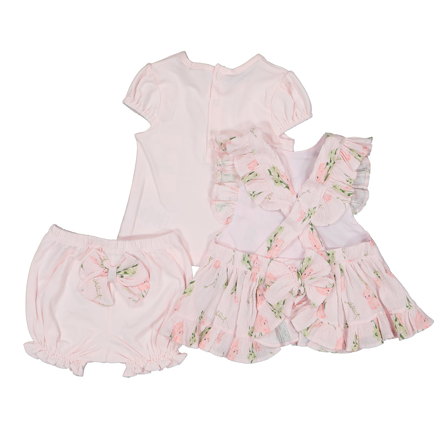 Pink 3 Piece Bloomer Set