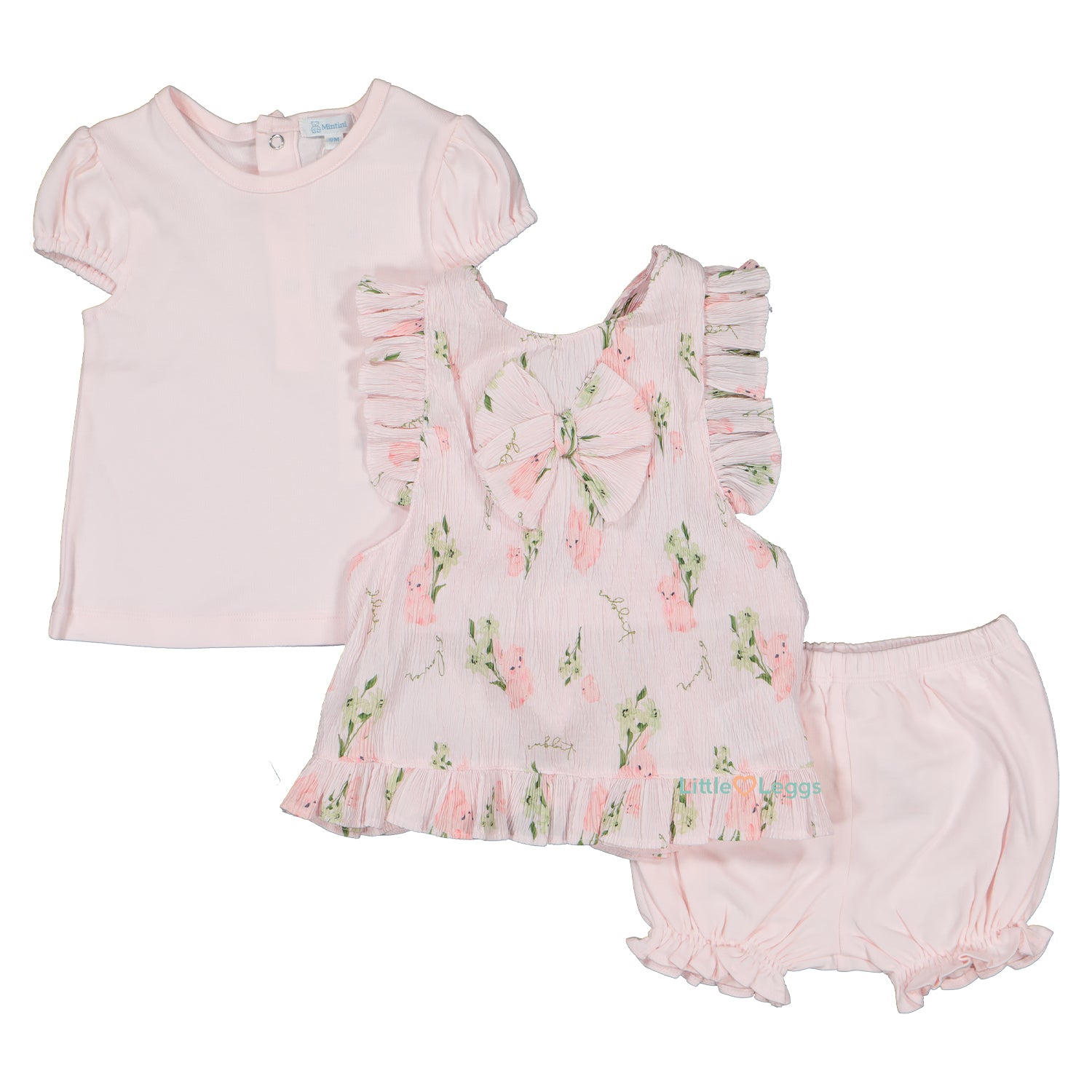 Pink 3 Piece Bloomer Set