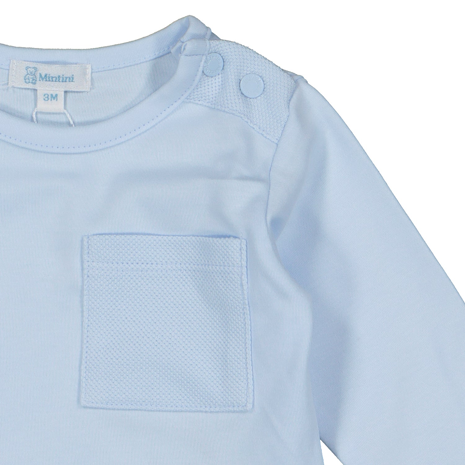 Blue Pique Trim Tracksuit