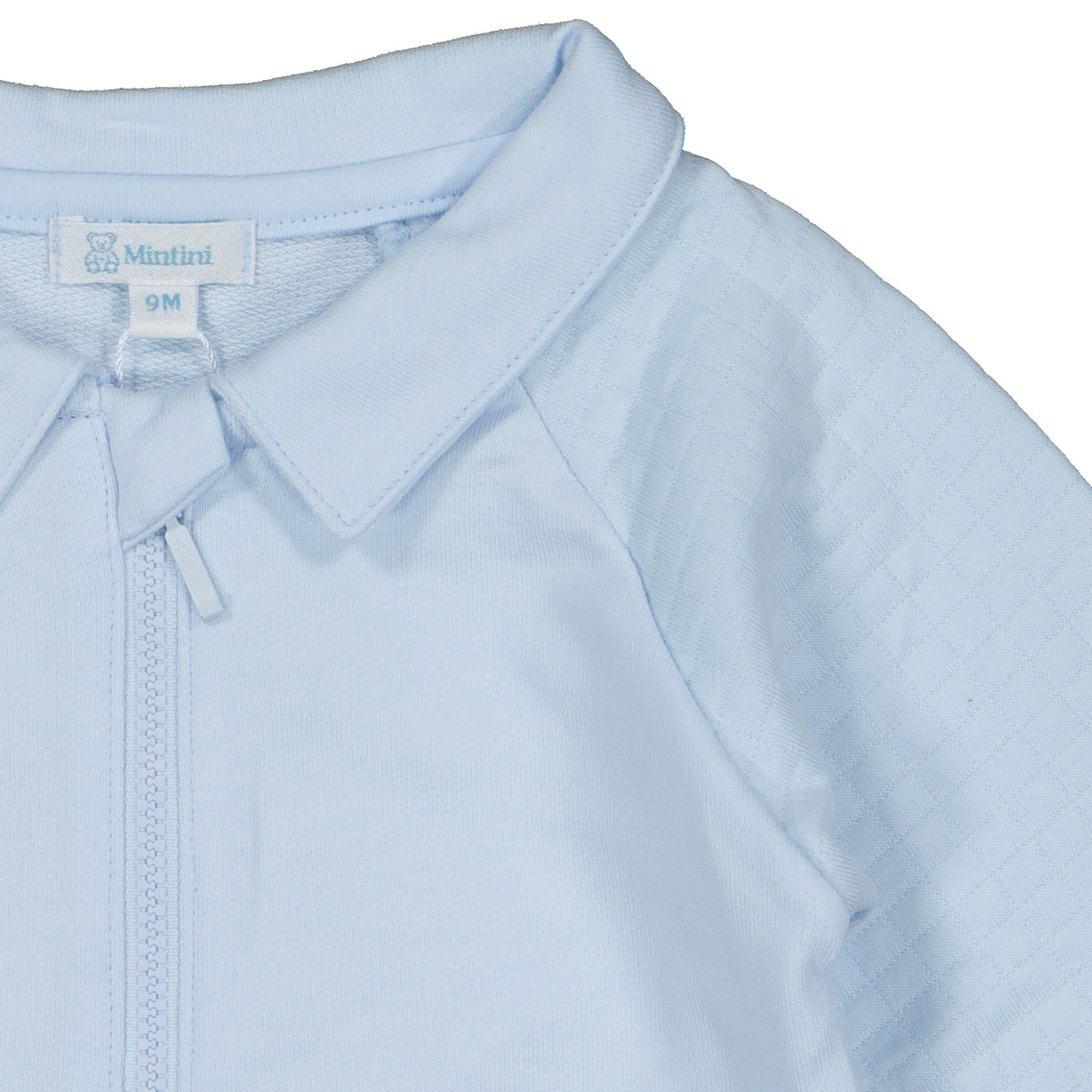 Pale Blue Quilted Trim Tracksuit