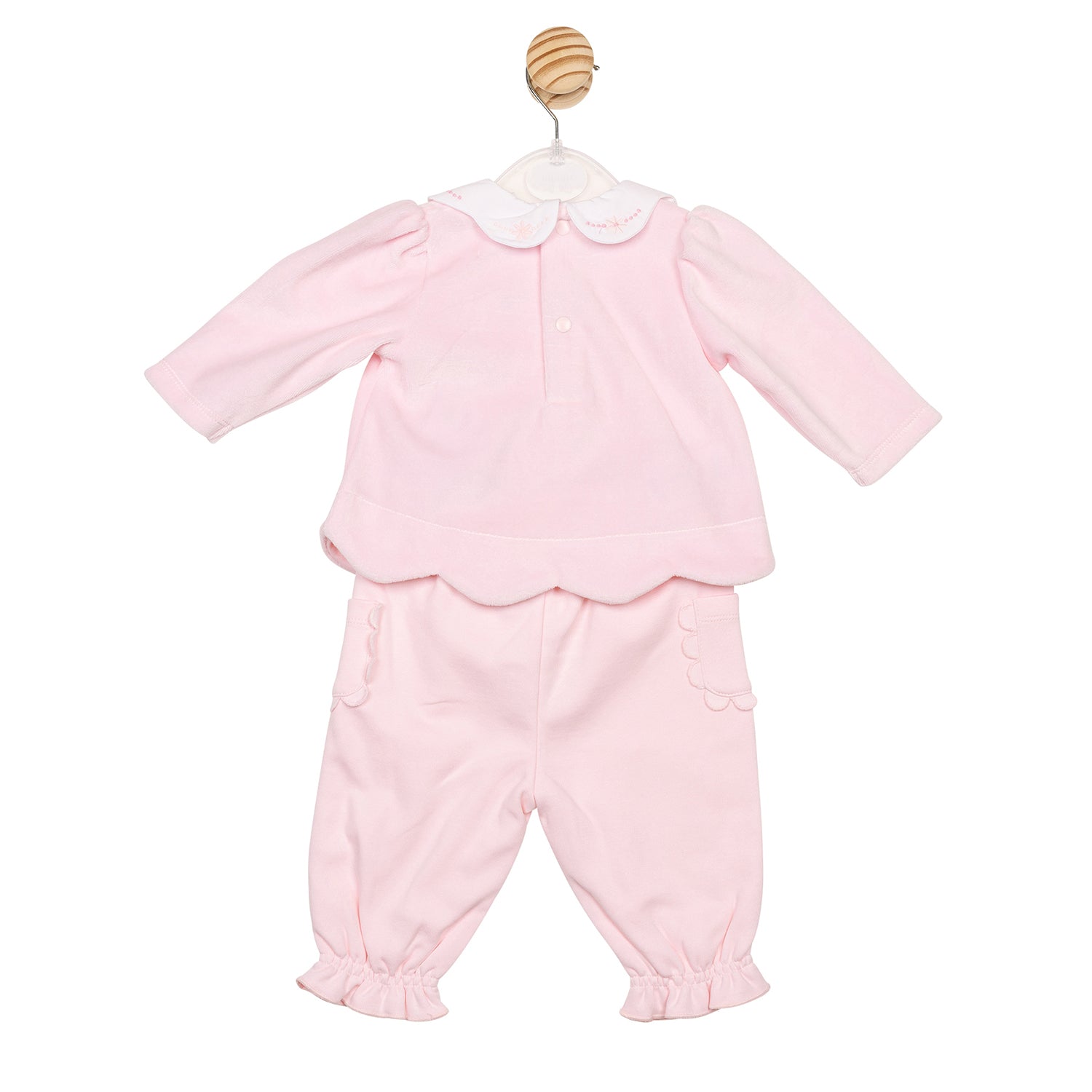 Pink Scalloped Collar Set
