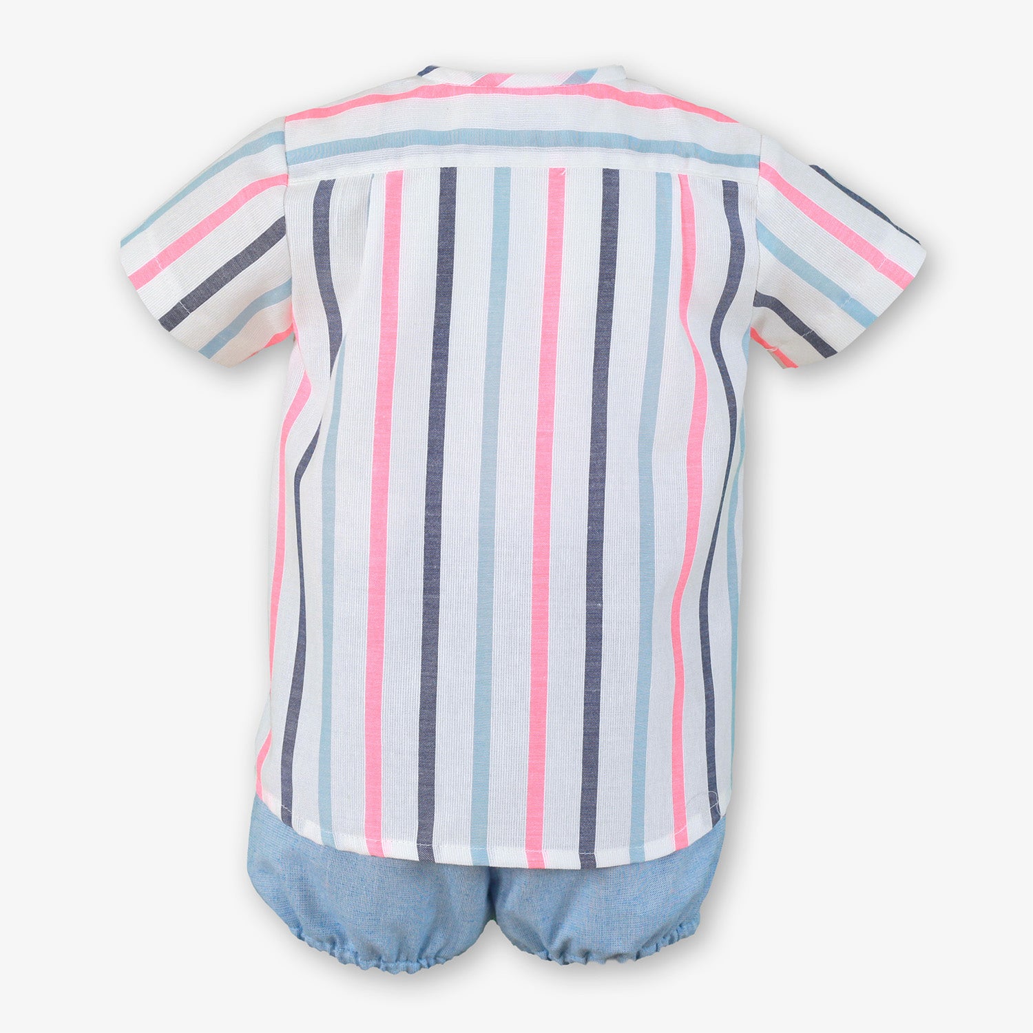Baby Boys Blue Stripe Short Set
