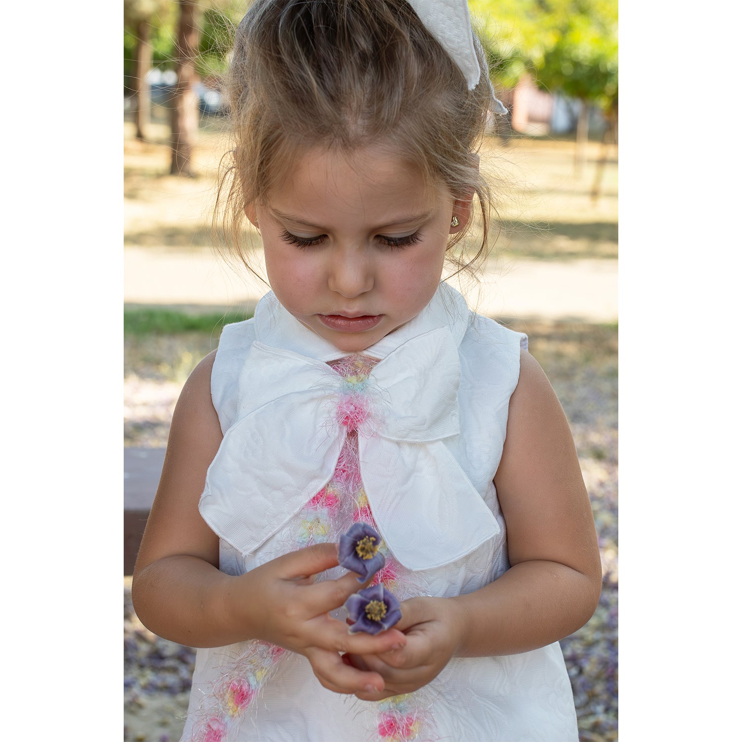 White Jacquard Bloomer Set