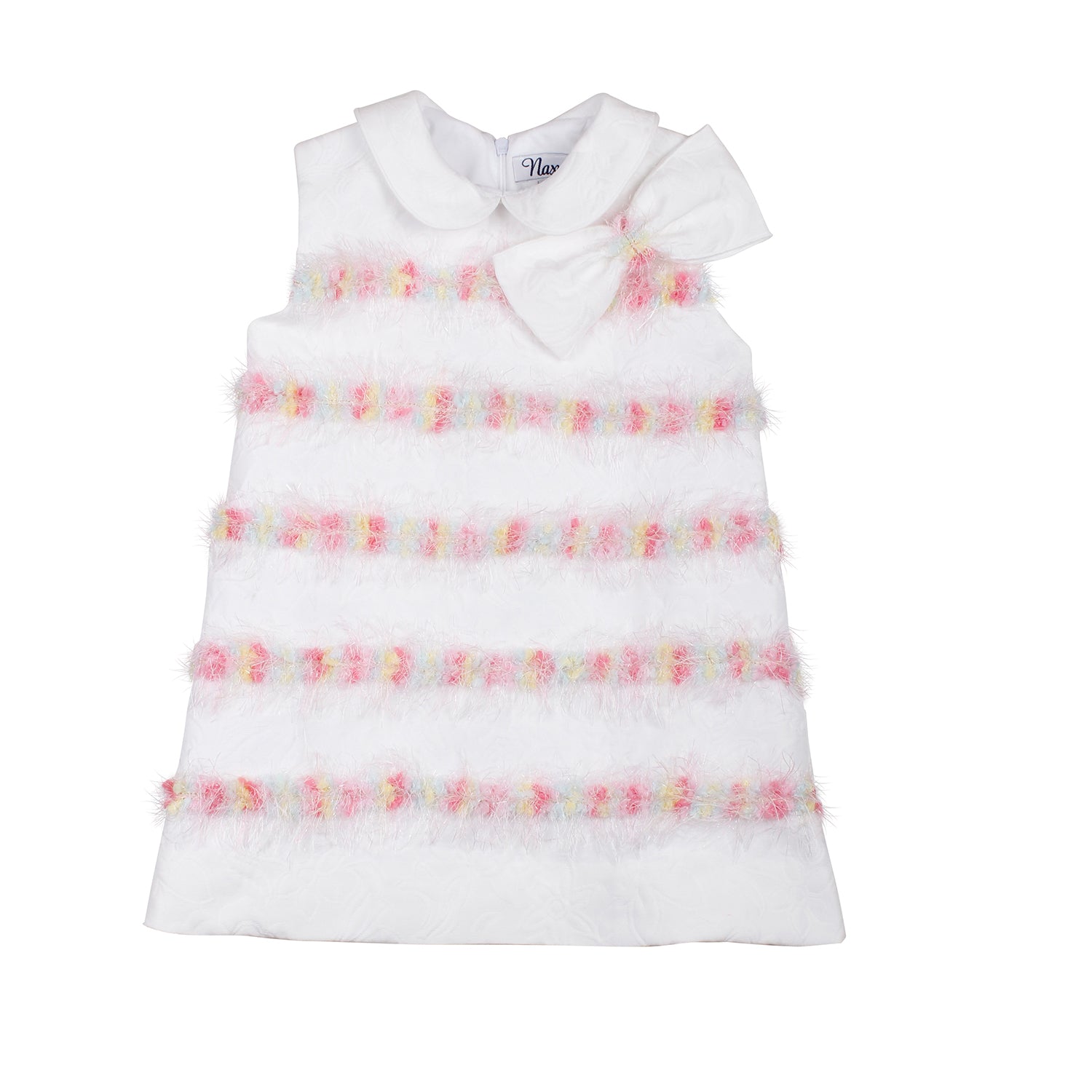 White Jacquard Dress