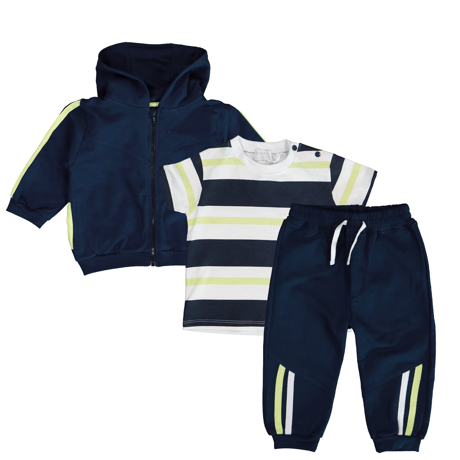 Navy Zip 3 Piece Set