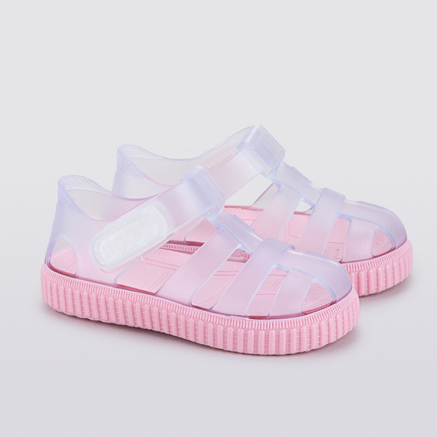 Clear Pink Bottom Jellies