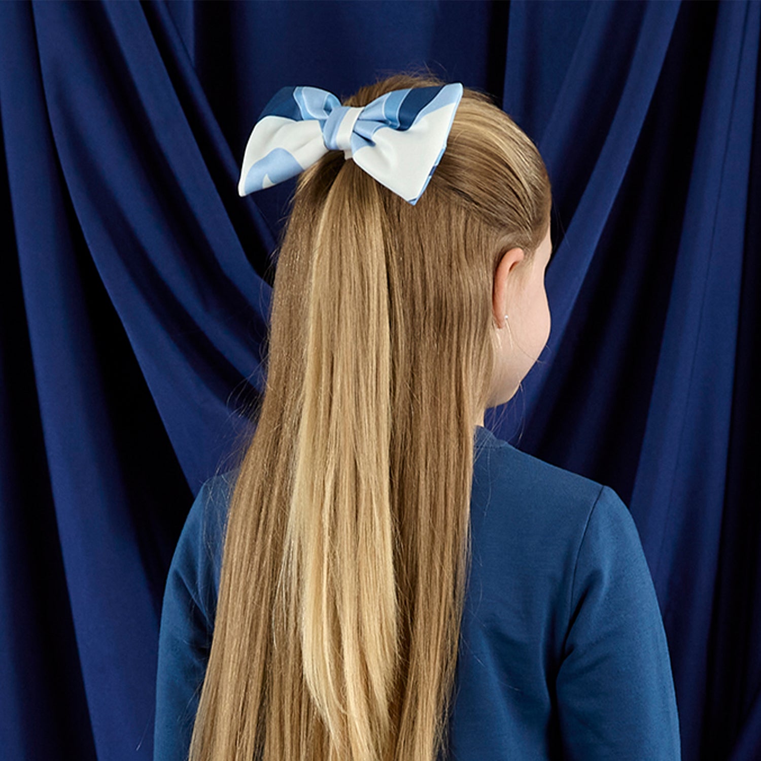 Powder Blue Bow Hairclip