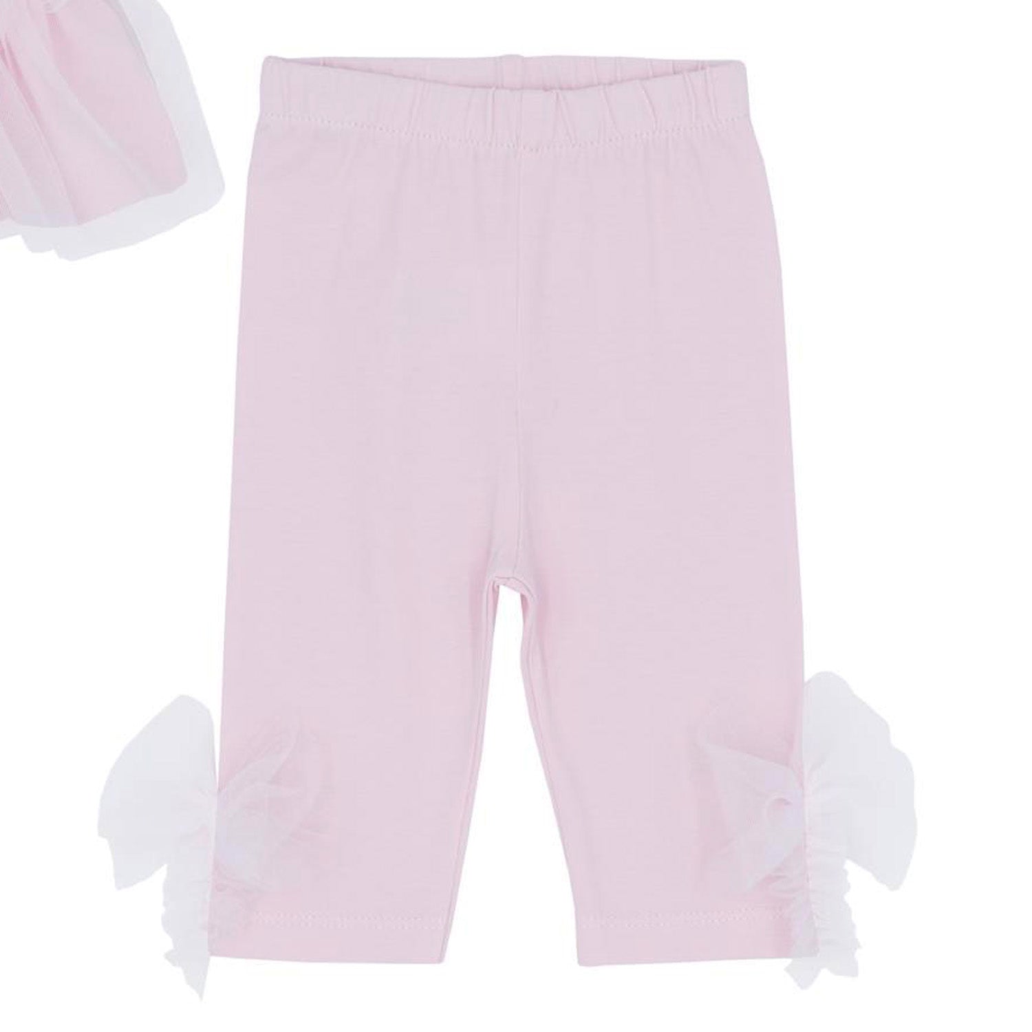 Pink Tulle Heart Legging Set